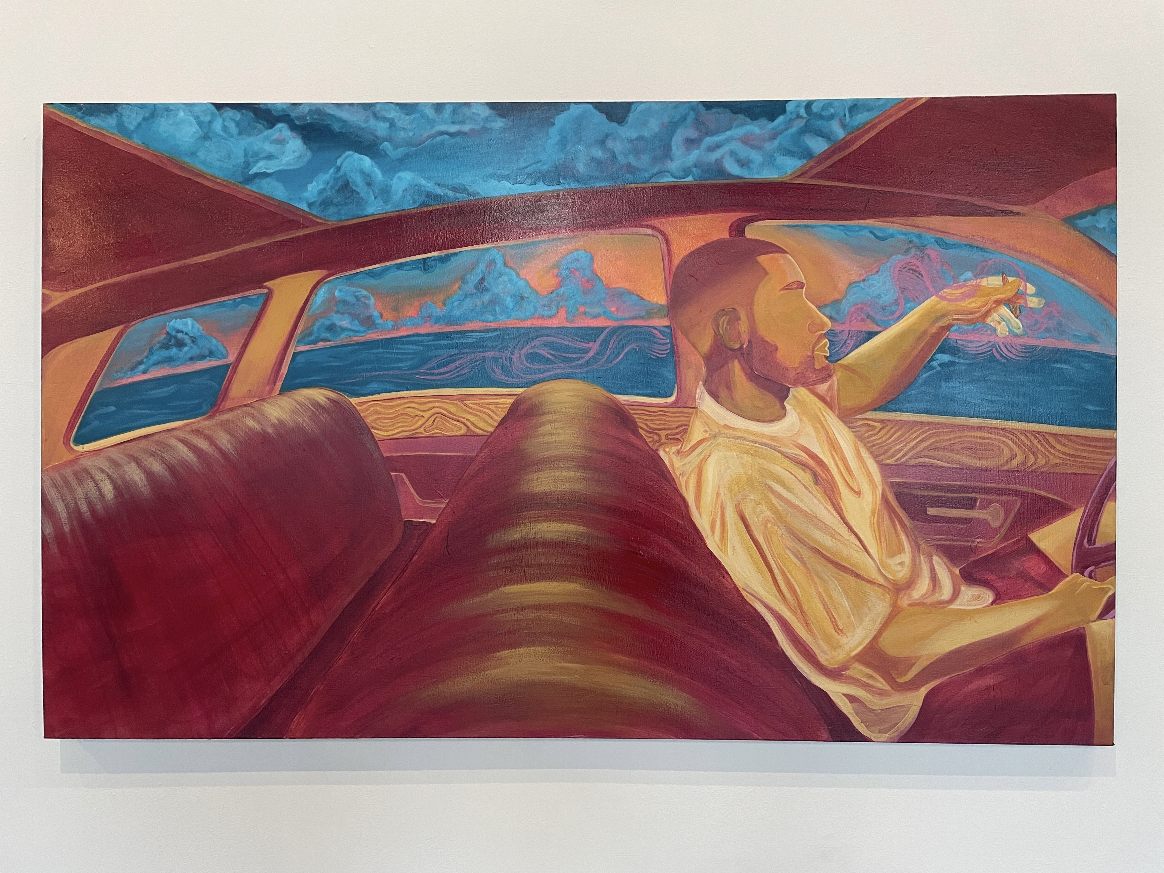 "LV ON LSD", 2022 / 48" x 72"/ acrylic on canvas