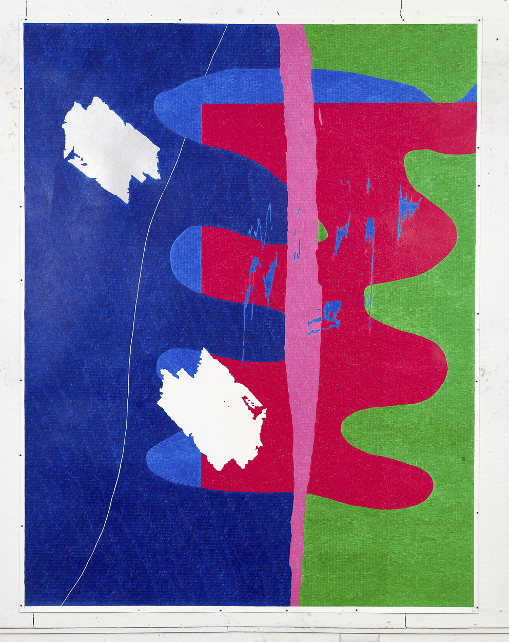 Green Precision Night Amplify, 2020. pencil on paper. 190cm x 147cm