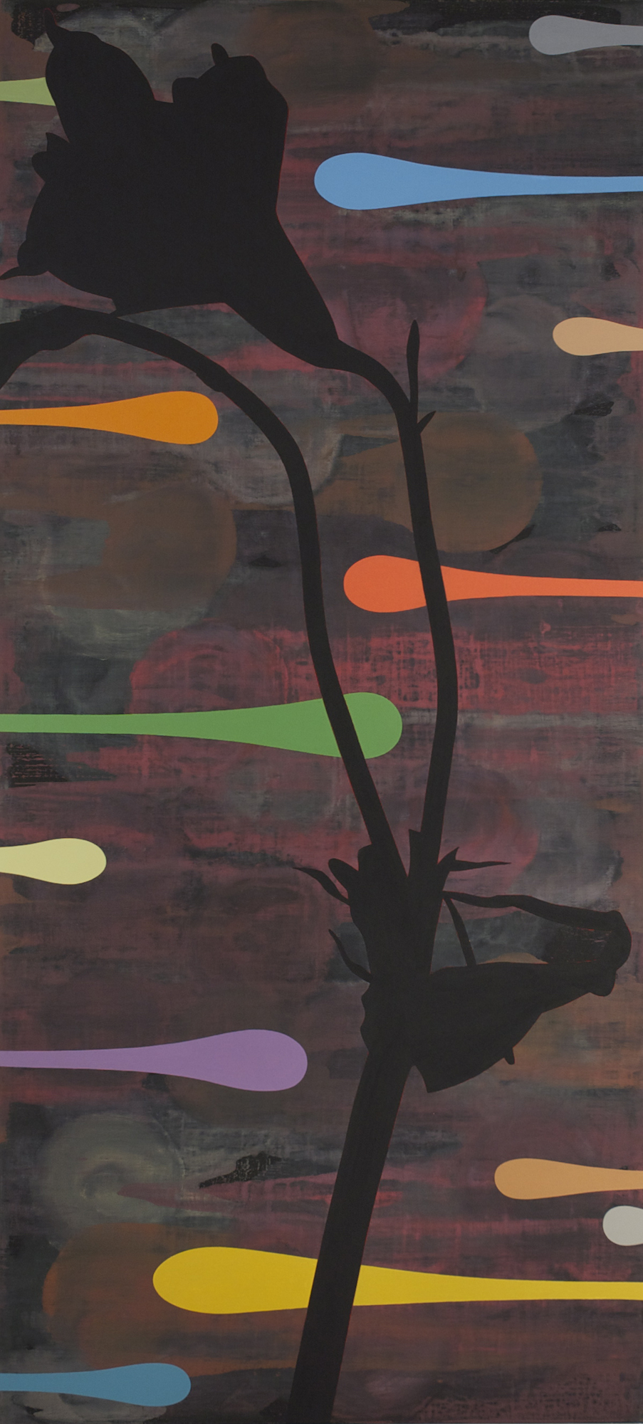 Untitled 2015, acrylic on canvas, 220 x 100 cm