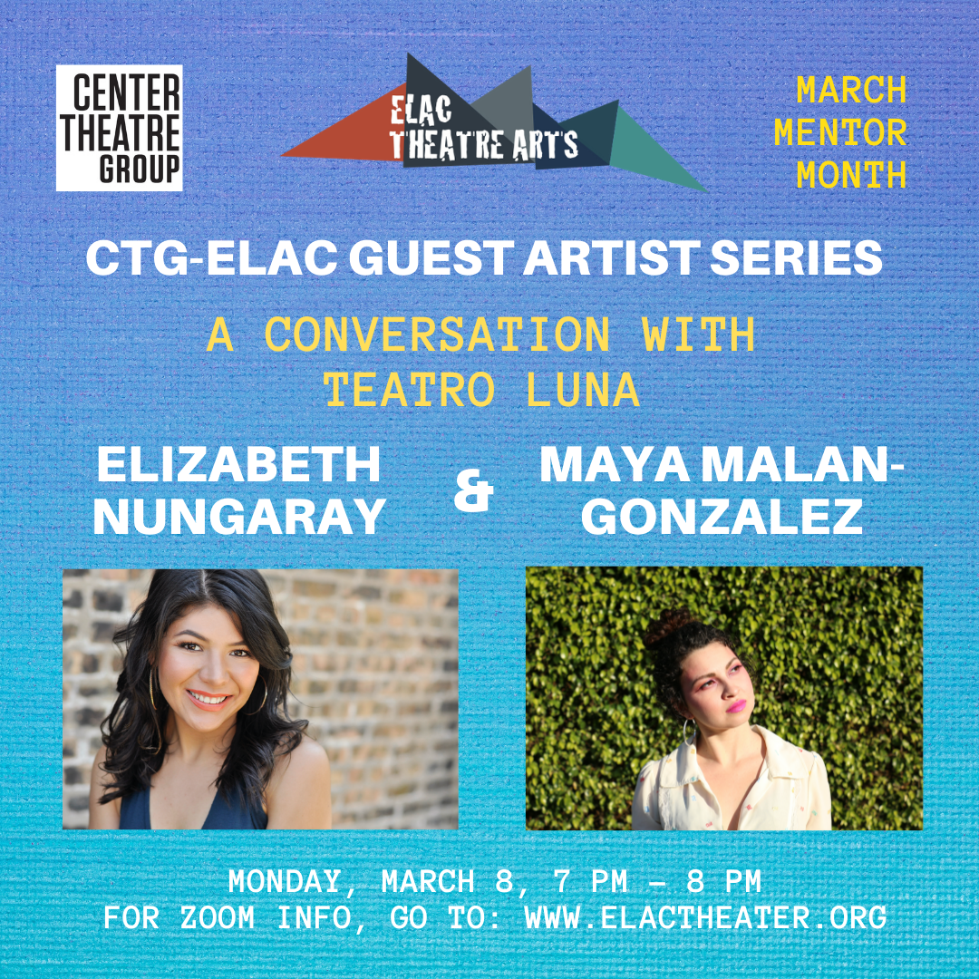 Invitation flyer to Teatro Luna Guest artist session