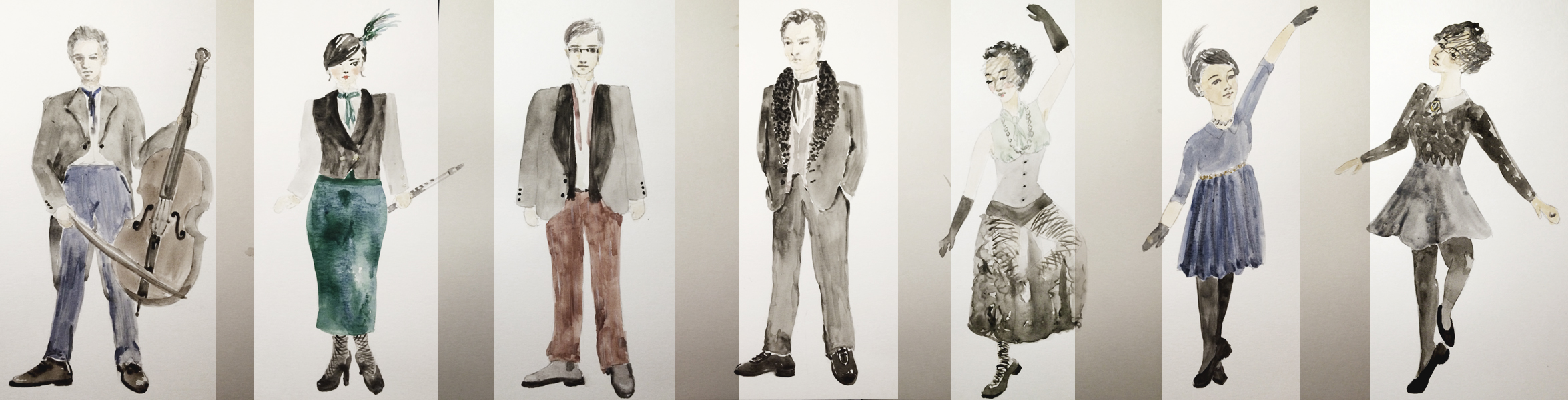 costumes - concept board