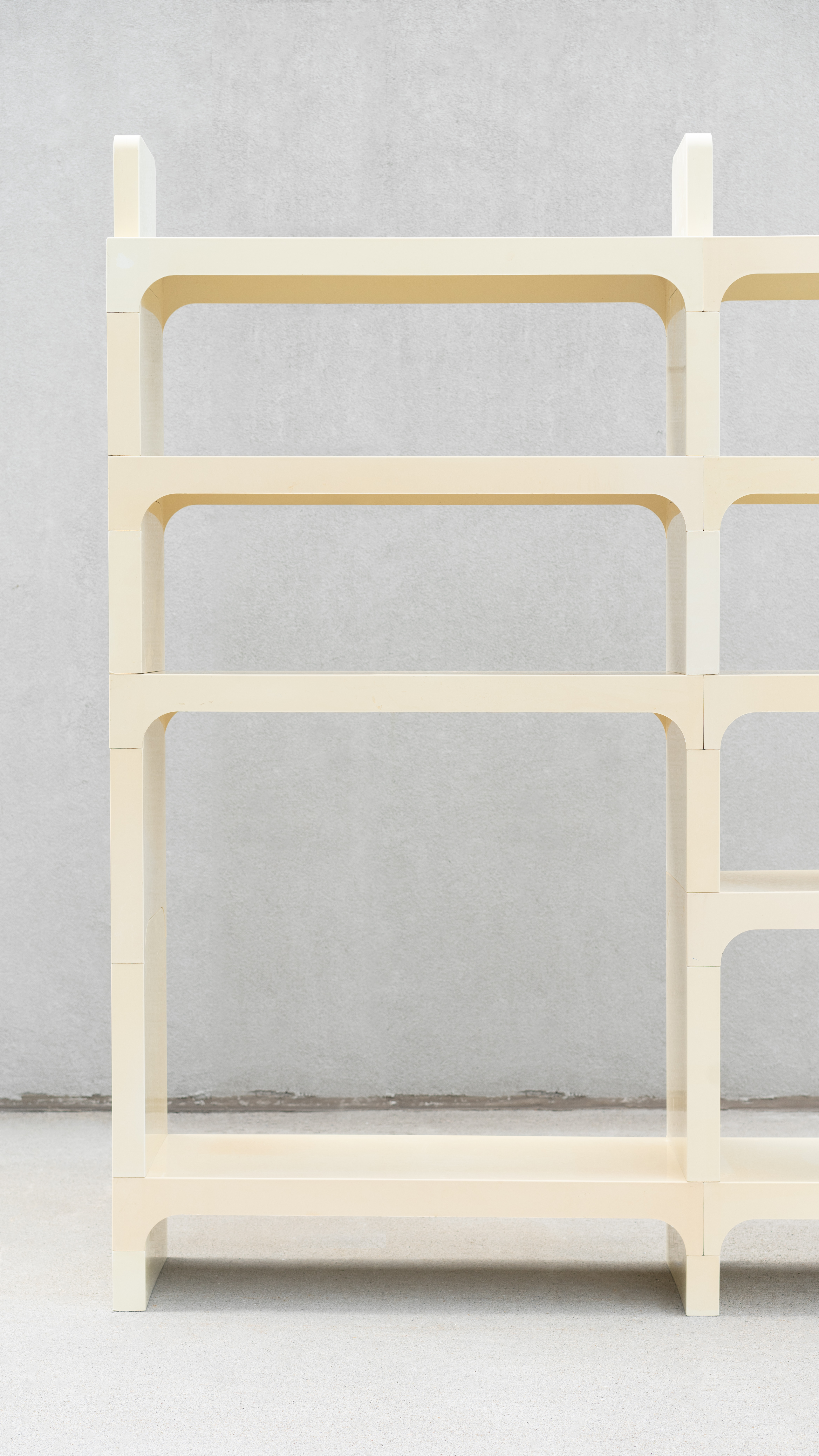 SWEETERFAT KARTELL MODULAR SHELVING SYSTEM OLAF VON BOHR, 1970S SPACE AGE KARTELL PLASTIC SHELF MODULAR RARE