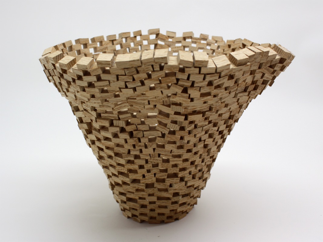 Block Vase 1, 2012, wood, 9.5" x 11.5" x 10.5