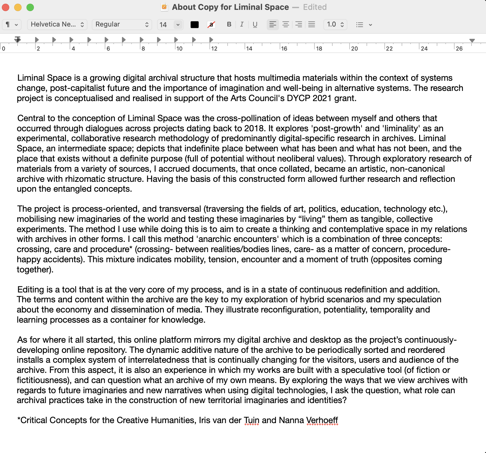 About (Liminal Space)