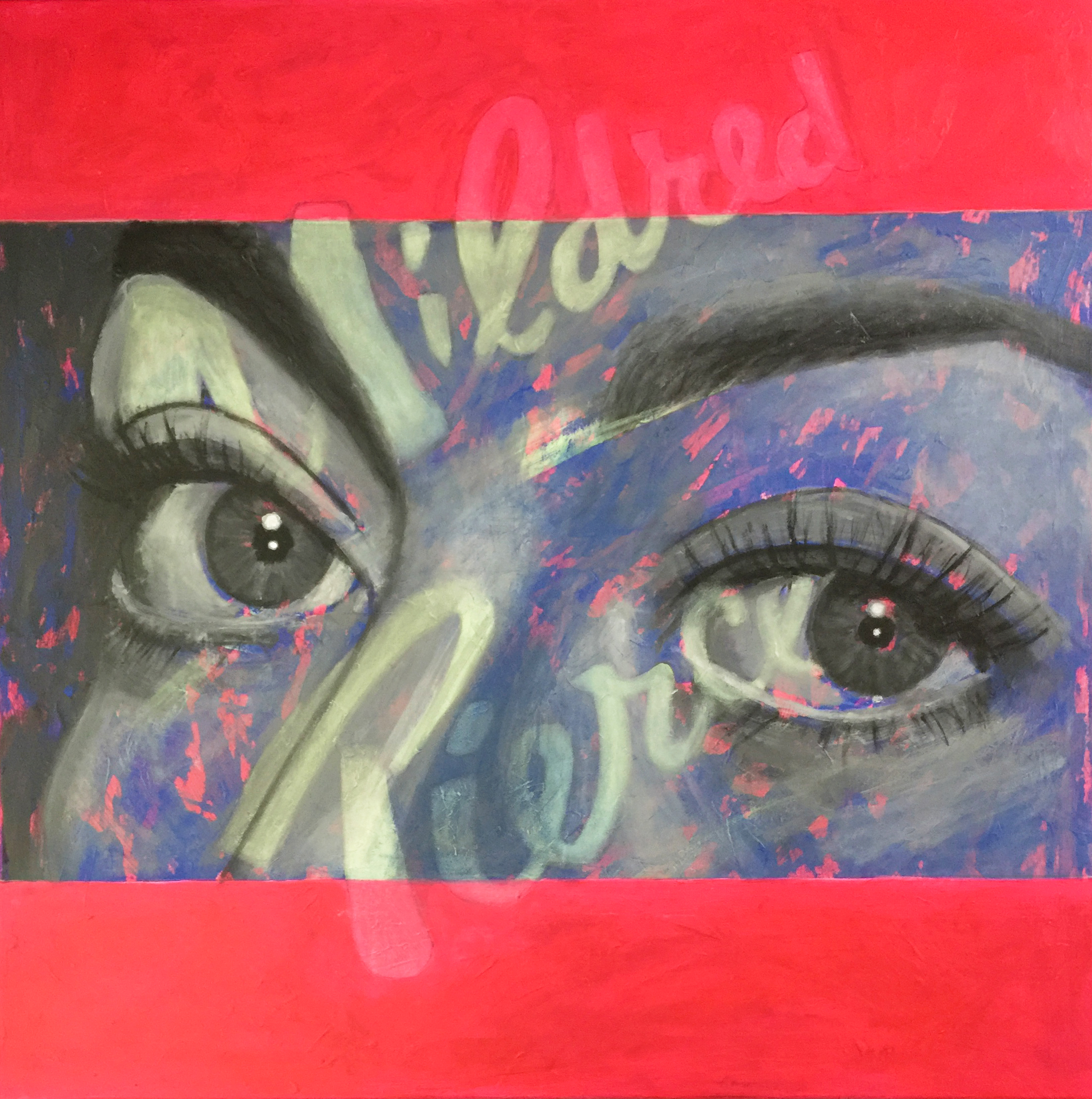 "MILDRED FIERCE"100 x 100 cmAcrylic£2750 ︎