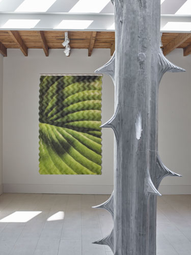 Installation View Alice Channer - Megaflora Photo: Stephen White and Co