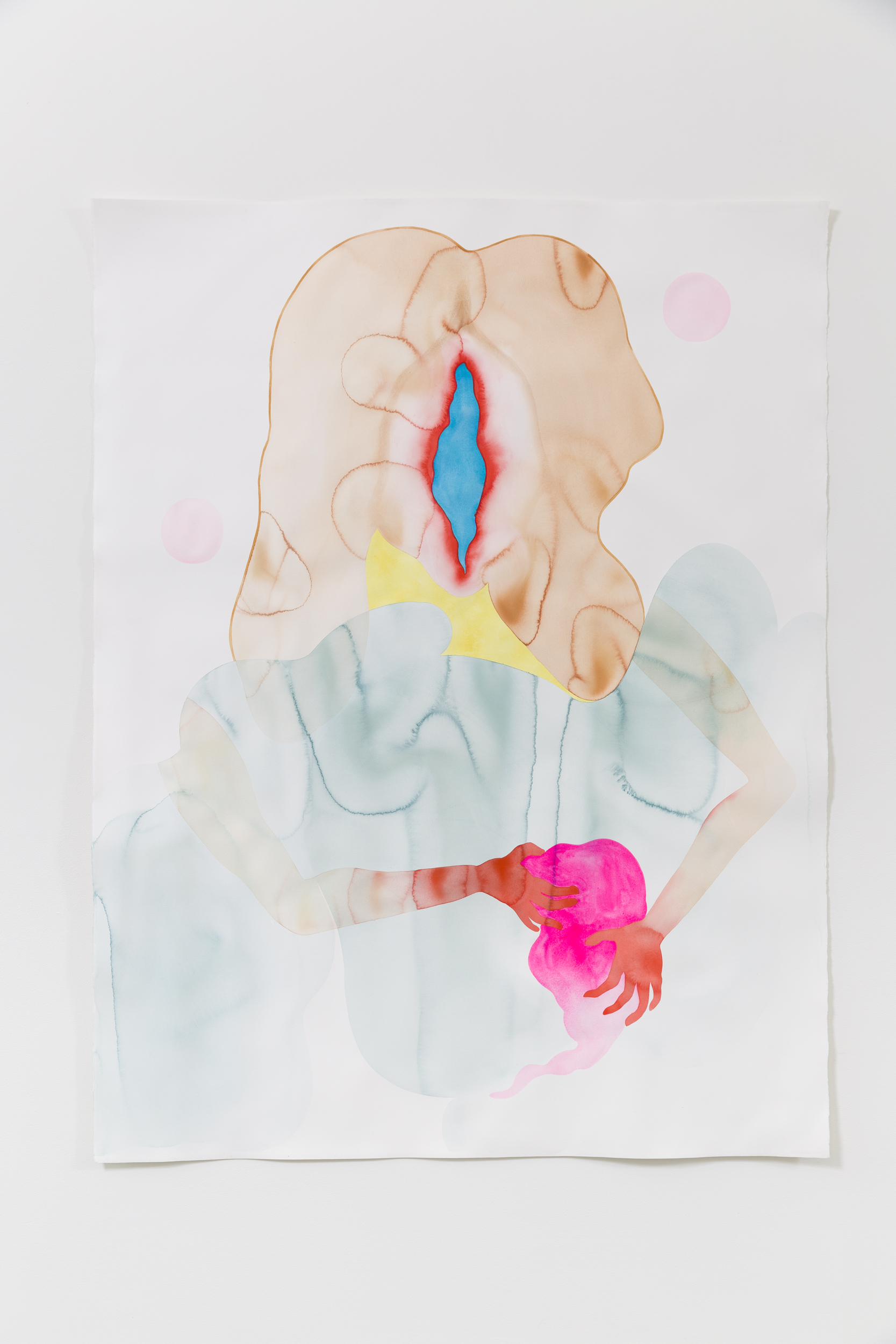 Flourescent Organ/Around and In, 67" x 52" 