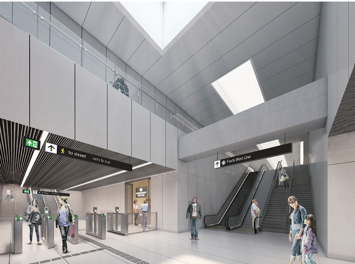 Rendering of Lower Concourse.