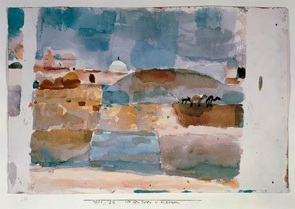 Paul Klee, Vor den Toren von Kairuan (Before the Gates of Kairouan), 1914