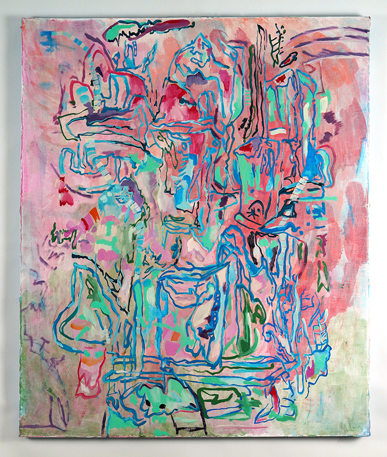 Your Furniture, oil and acrylic on linen, 40 x 48 inches, 2025