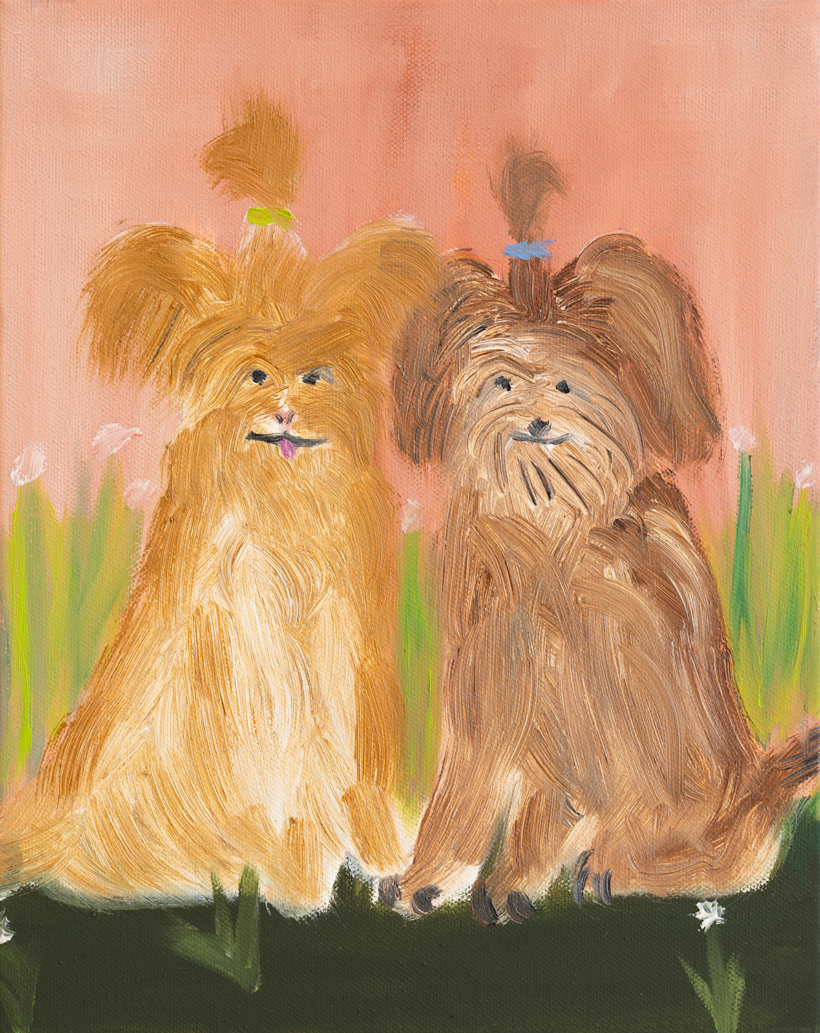 Bine und Billie, Oil on Canvas, 30 x 24 cm, 2024