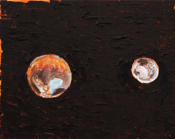 False color, 2015, óleo sobre tela, 40 x 50 cm