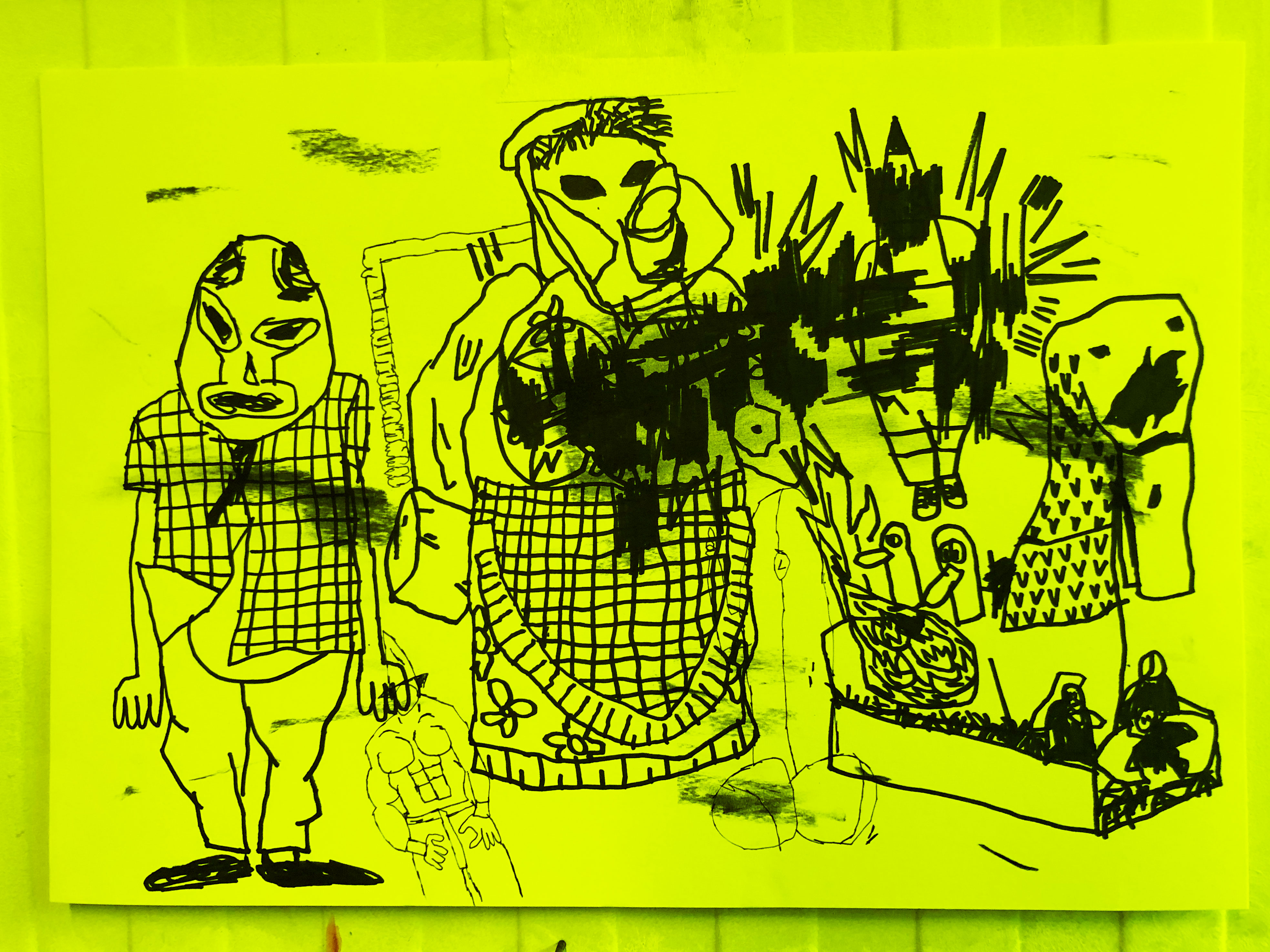 Carnaval/ Marker on paper/ 42x30