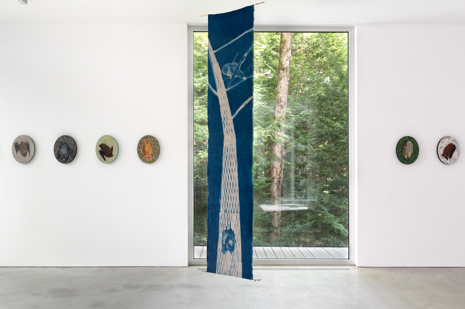 Mary Anne Barkhouse, La forêt du soleil levant (dans la nuit), 2022. Photo : Paul Litherland