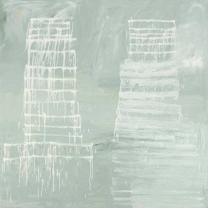 Card Players 3, 2017, oil on canvas, 72x72 inches (private collection)