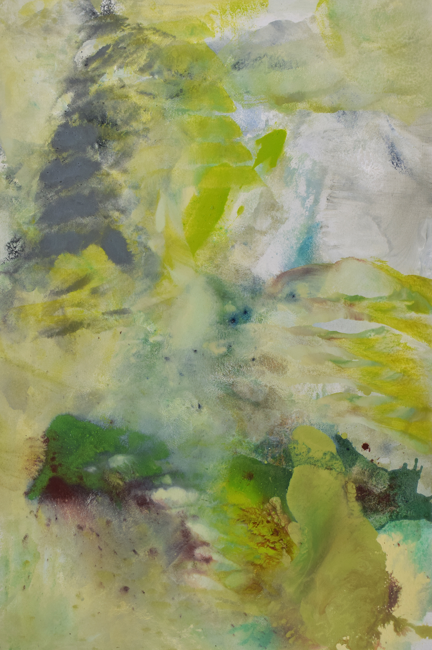 Het Getij IV – 2019, Pigmente und Acryl auf Segeltuch, 120 x 80 cm