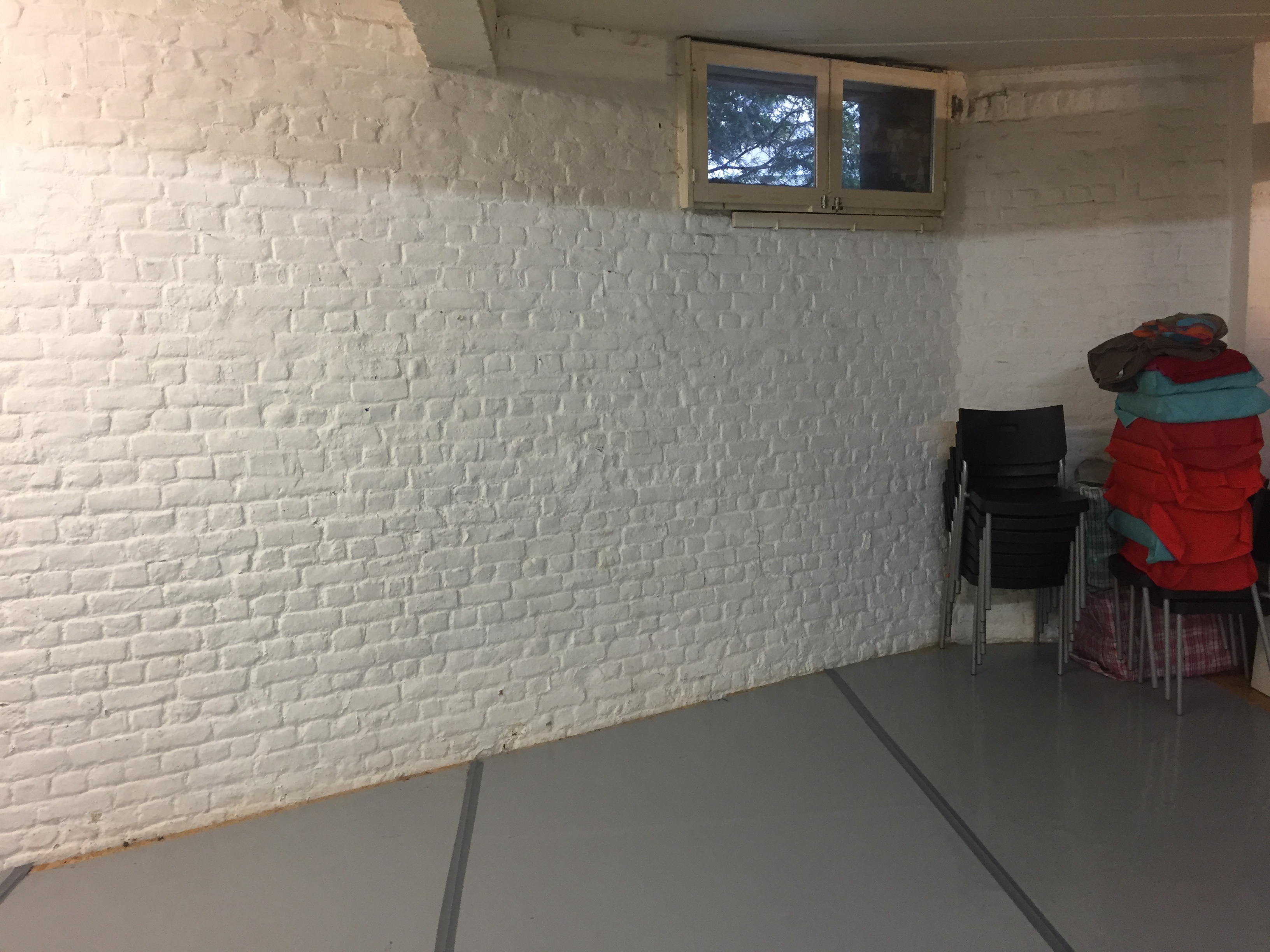 Our studio has a window