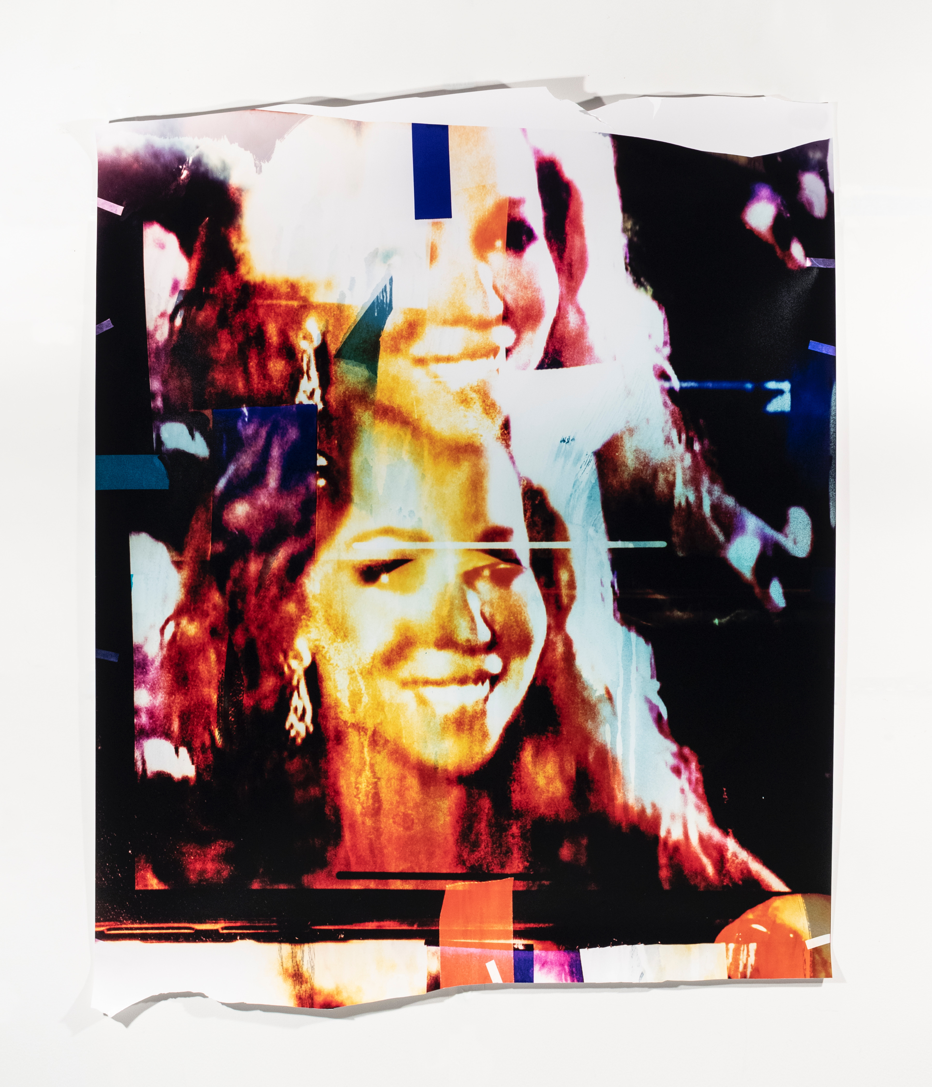 More Auras (I don't know her), 2023 unique chromogenic photograph made in camera approx. 60 x 40 inches