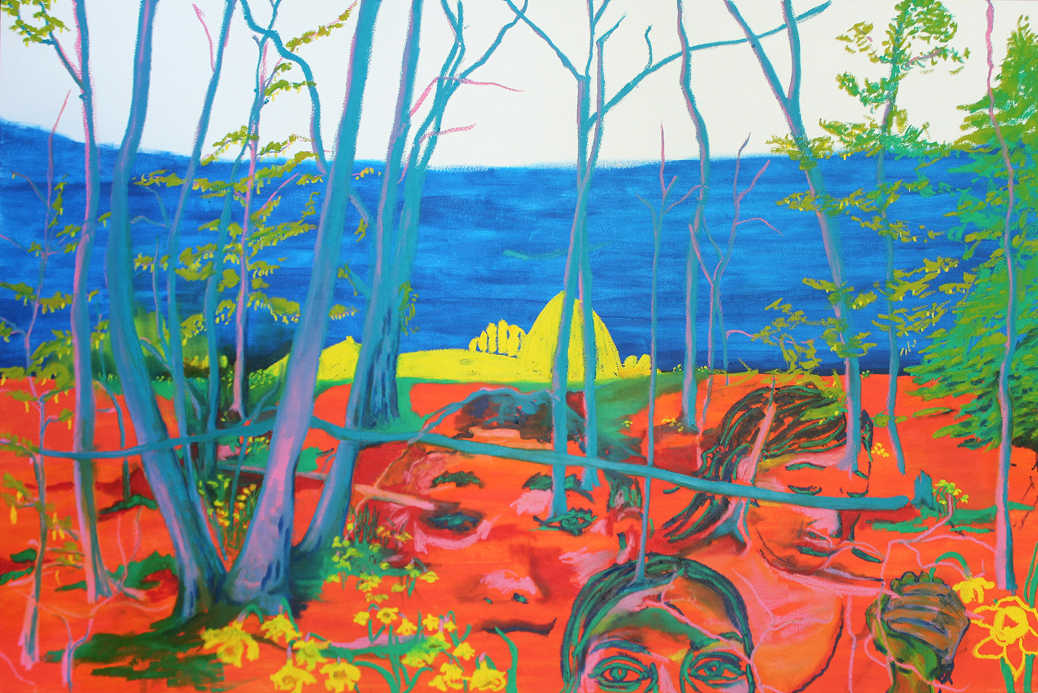 Got each other - Mixed media on canvas, 2019