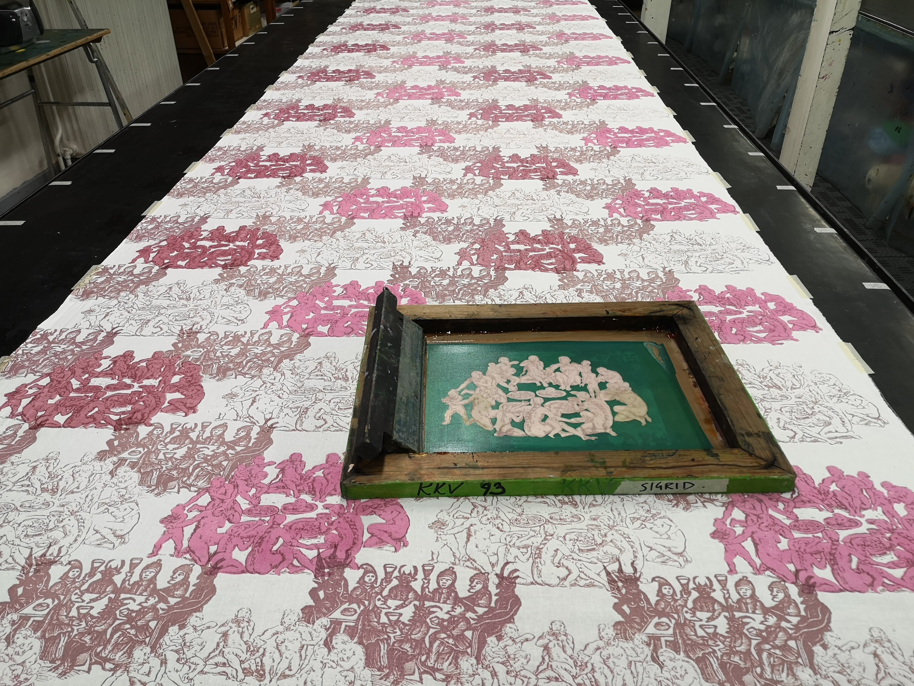 Printing with brazilwood and madder