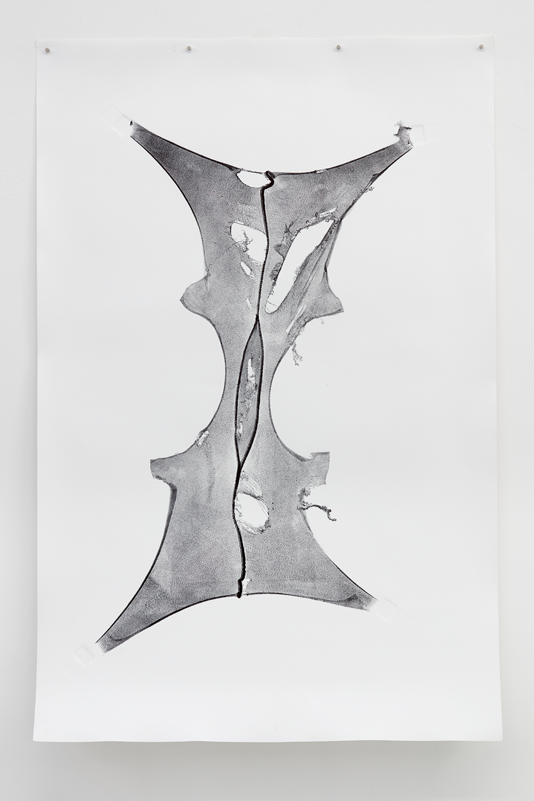 Expanded V ; 2016 ; 96 x 63 cm ; 38 x 25 inches ; relief ink on paper