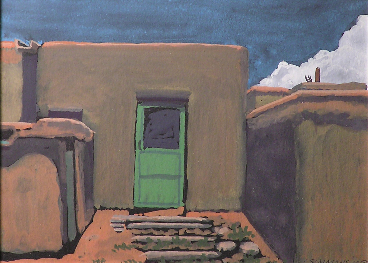 G1.4 - green door, Taos,NM