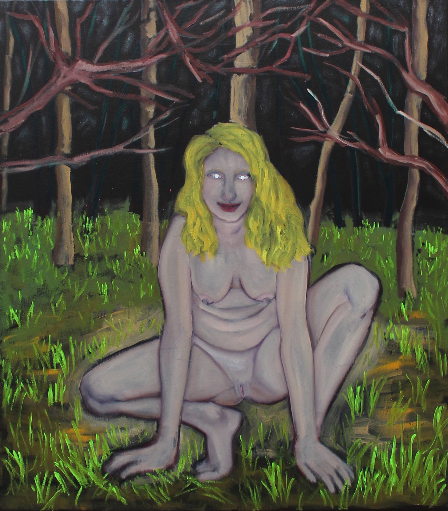 Waiting, Oil on canvas, 80x70 cm, 2021