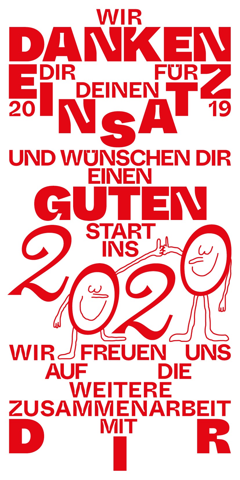 Stadt Luzern KJF New Year's Card, 2019
