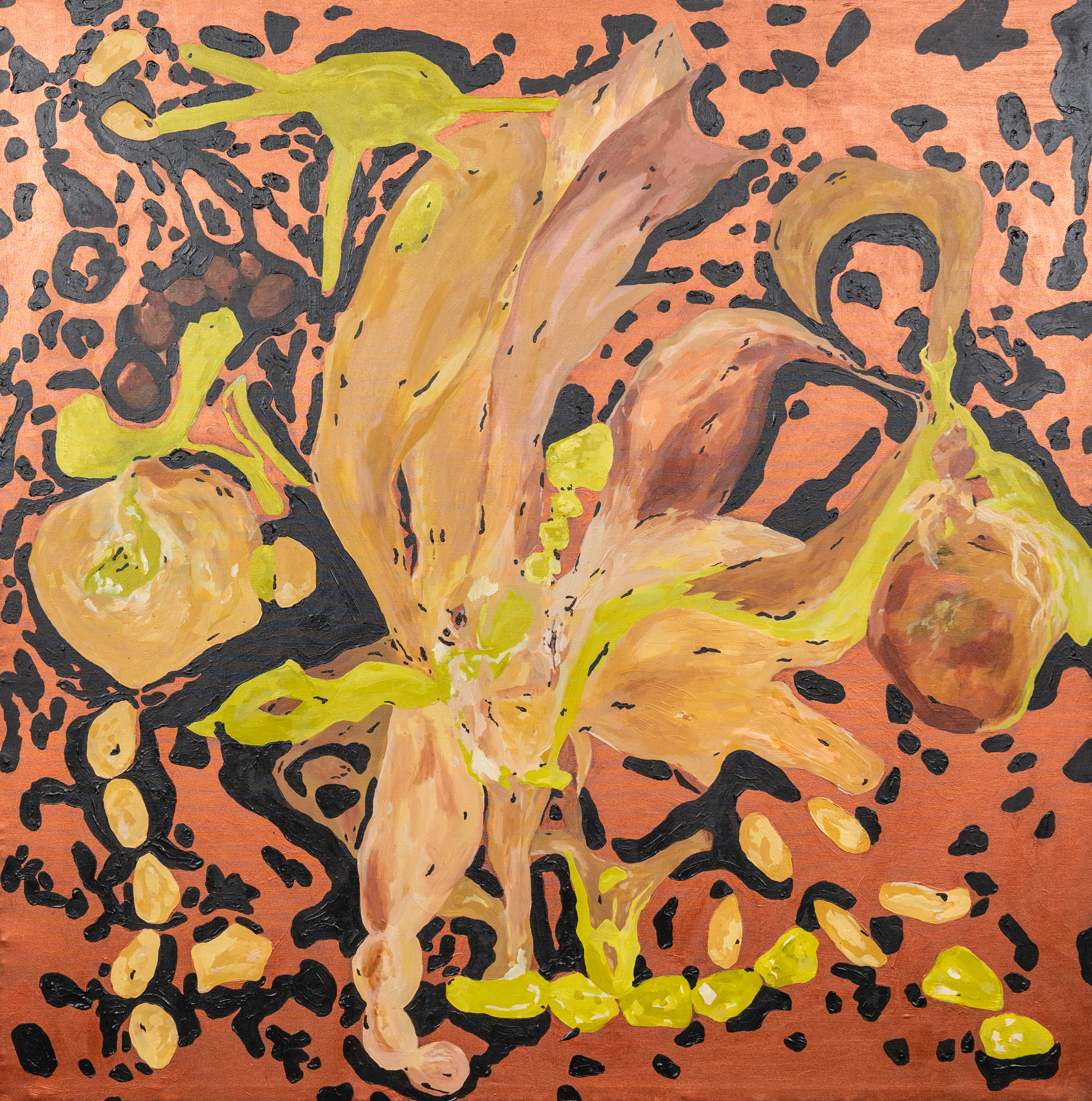 Revived a Staghorn Fern | Acrylic on Canvas | 35”x 35” | 2022