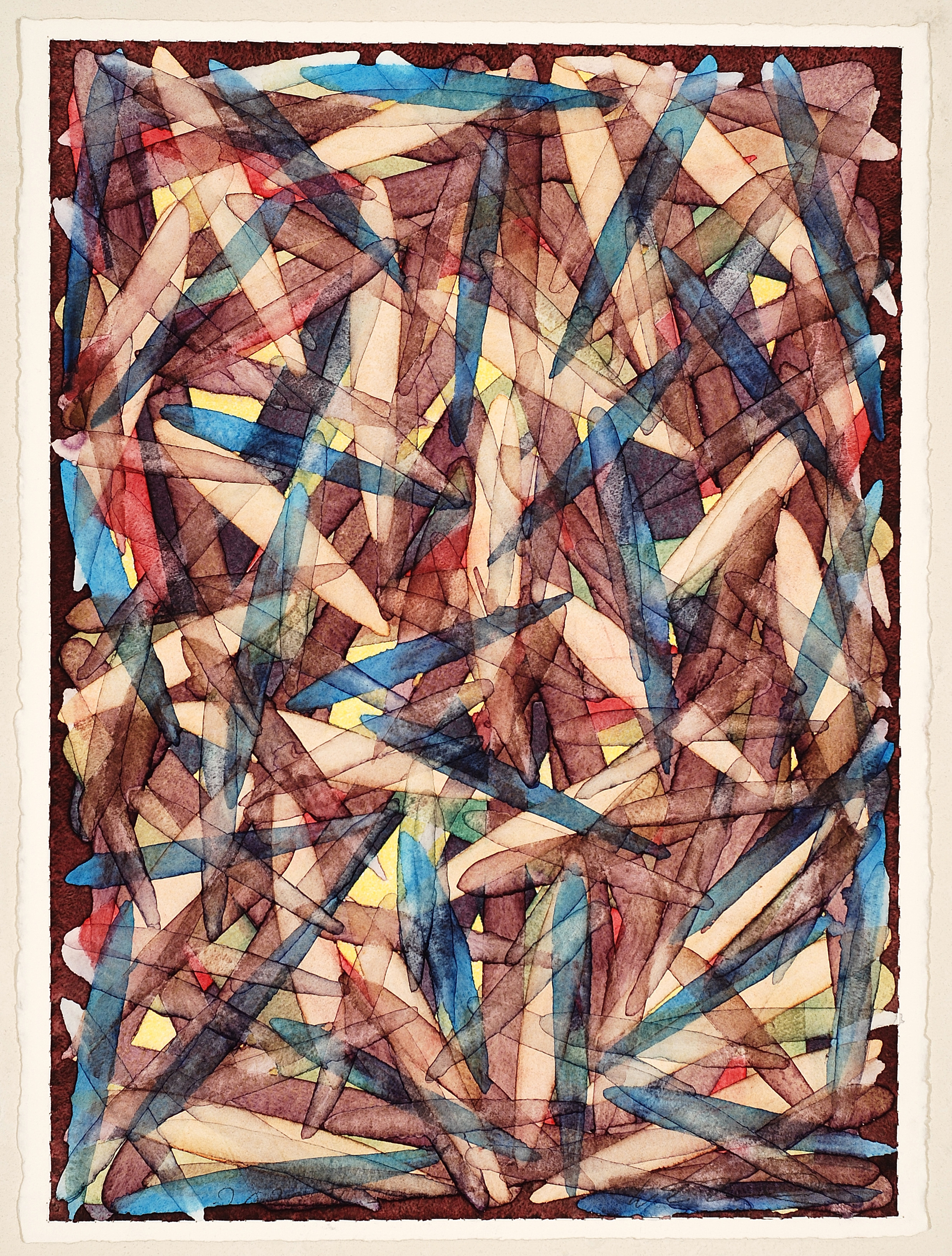 2020 V, watercolor on paper, 30 x 22 inches