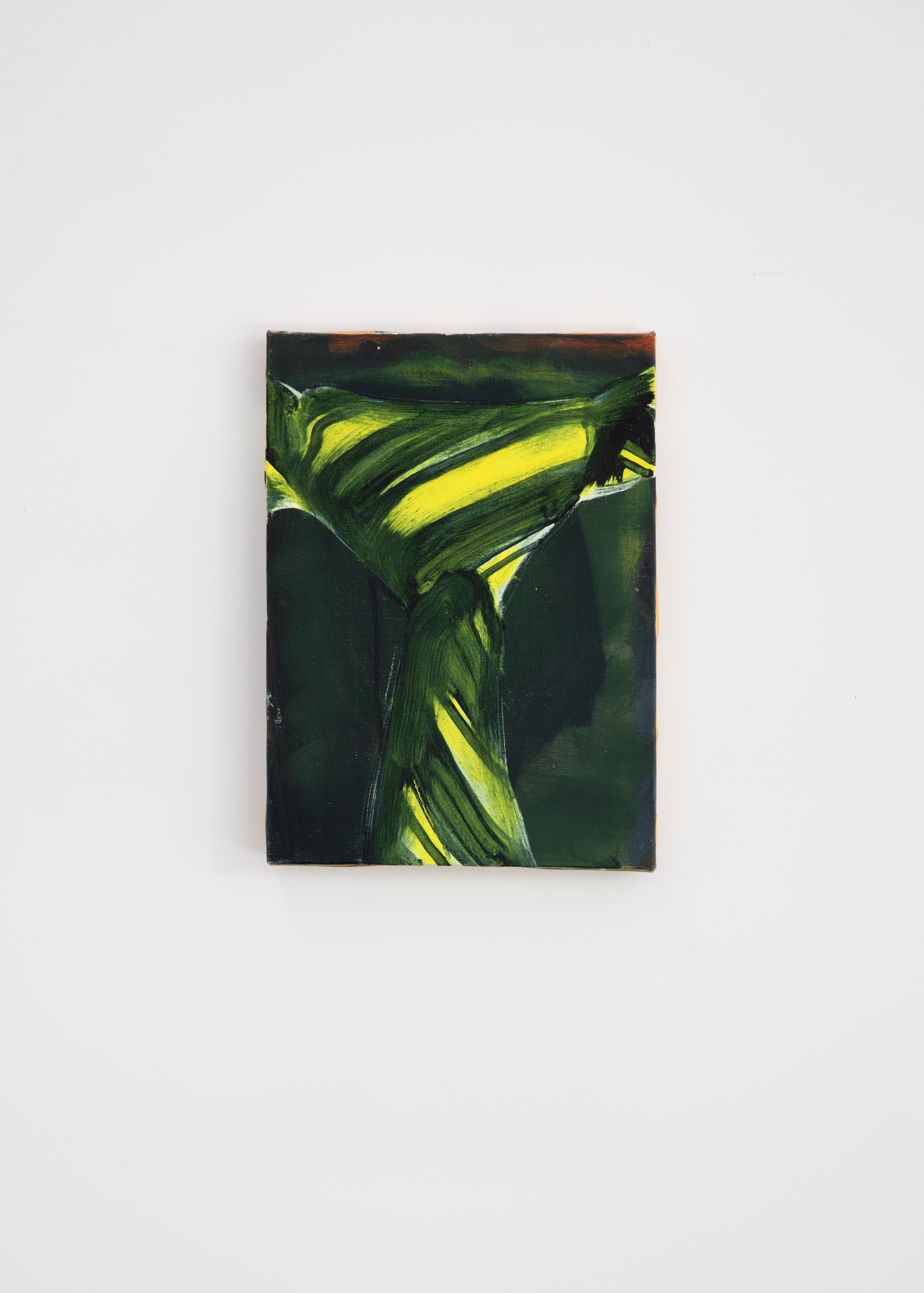 'Untitled' (2024), oil and enamel on canvas 39 x 29 cm