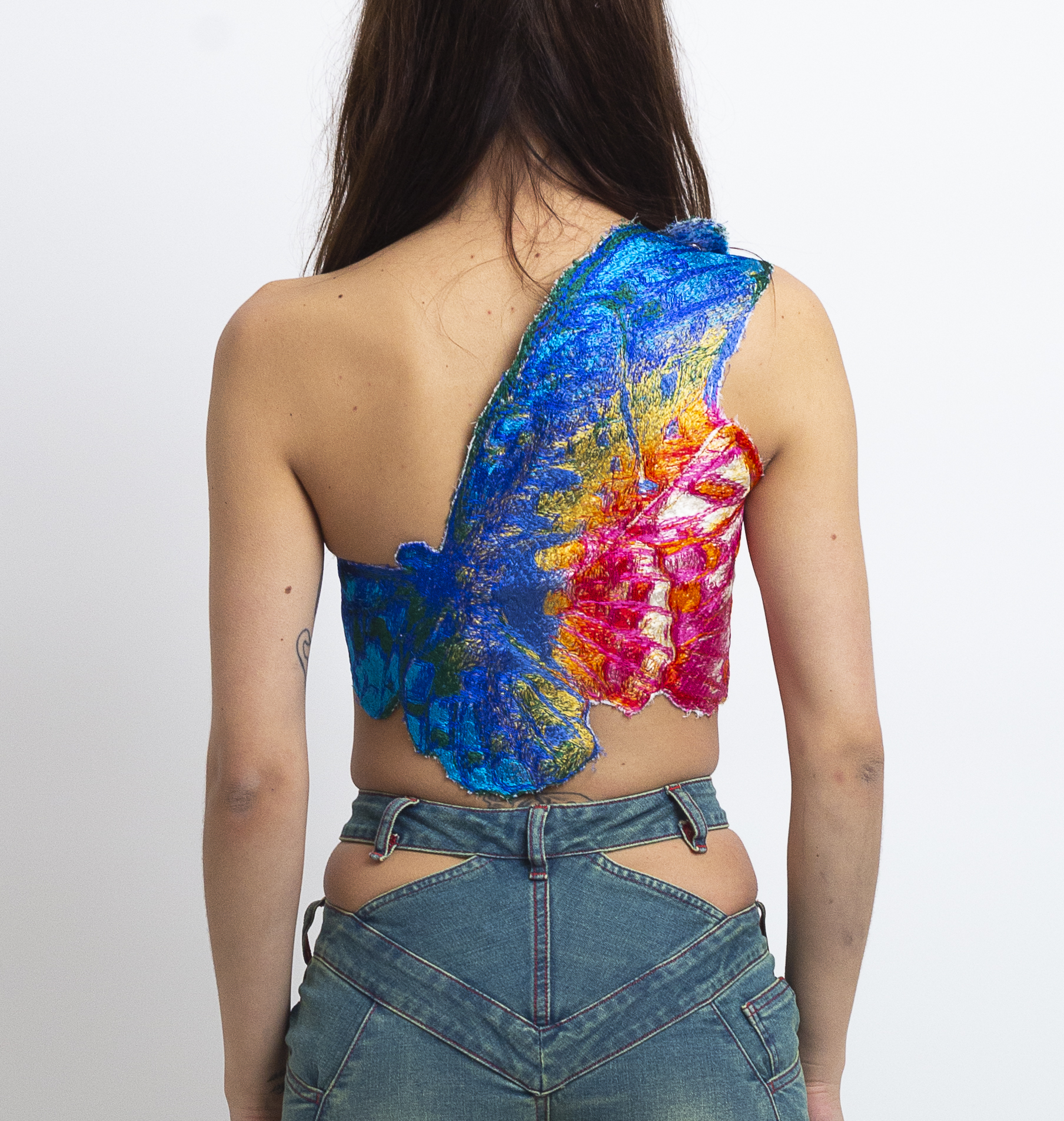 MASHA POPOVA のホルターネック デニム トップス SHOP - Masha