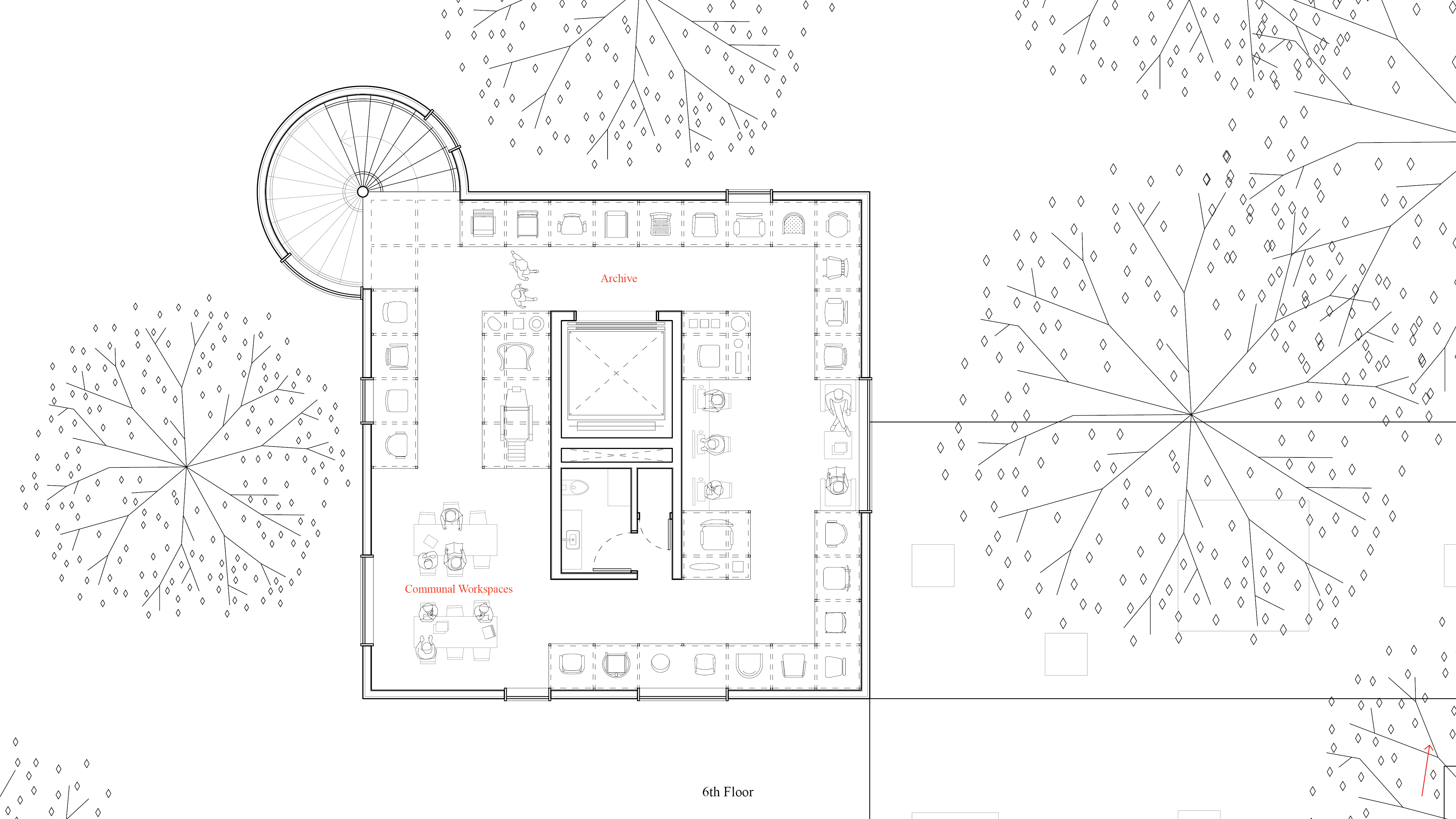 Sixth floor plan