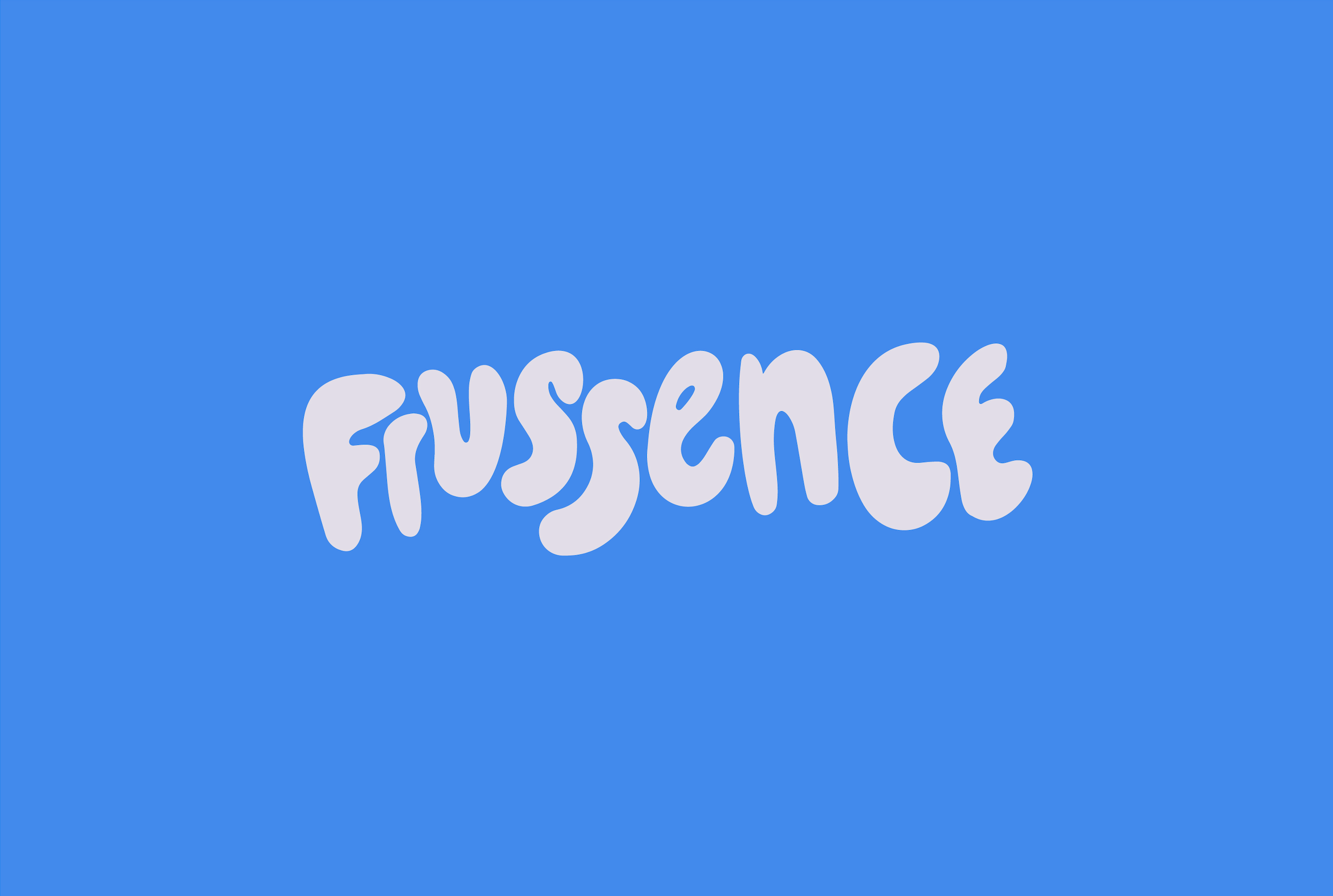 Juice brand custom typeface logo