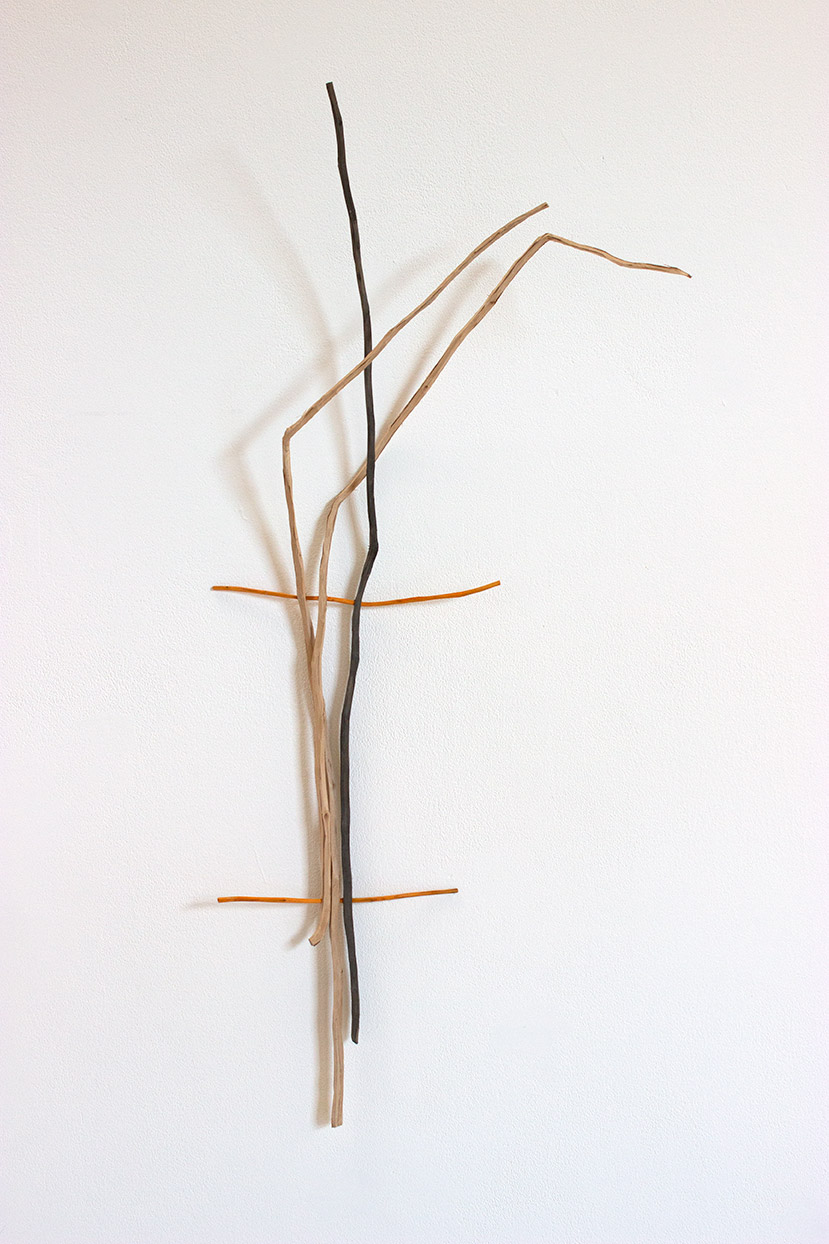 Untitled, Cherry wood, pigment, 32" x 18" x 8