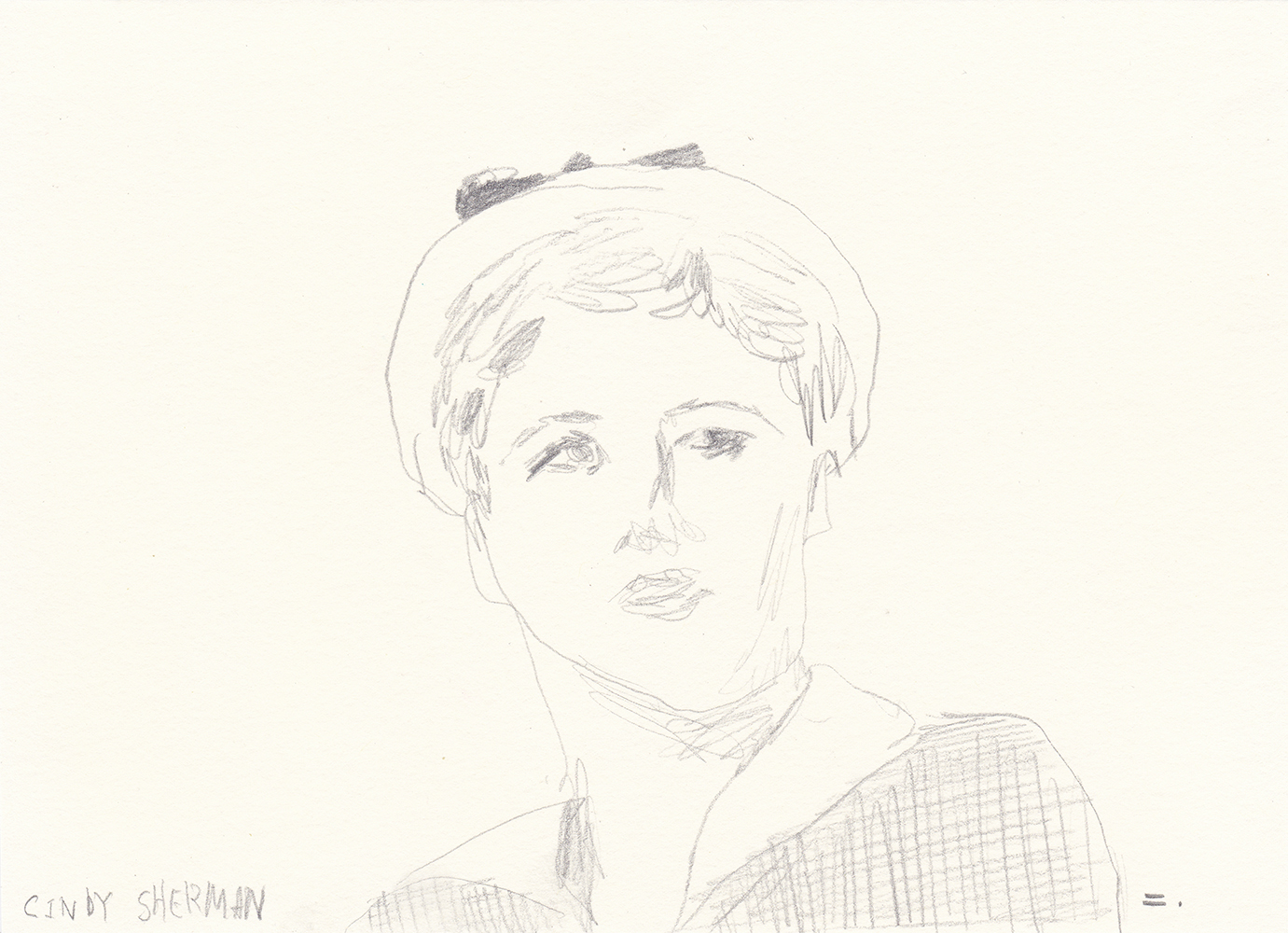 Cindy Sherman, 2017, pencil on paper, 14.8*21(cm)