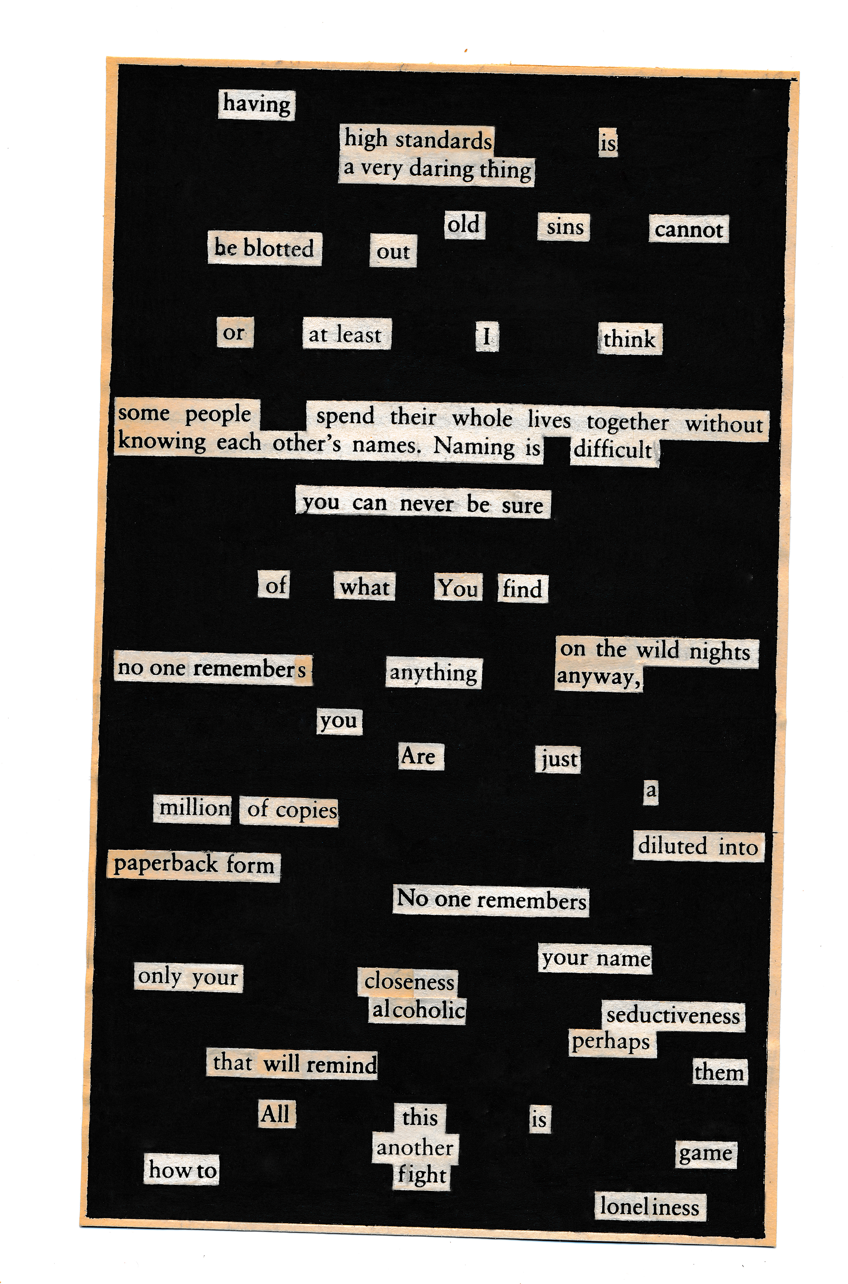 Blackout Poems (2017–ongoing)
