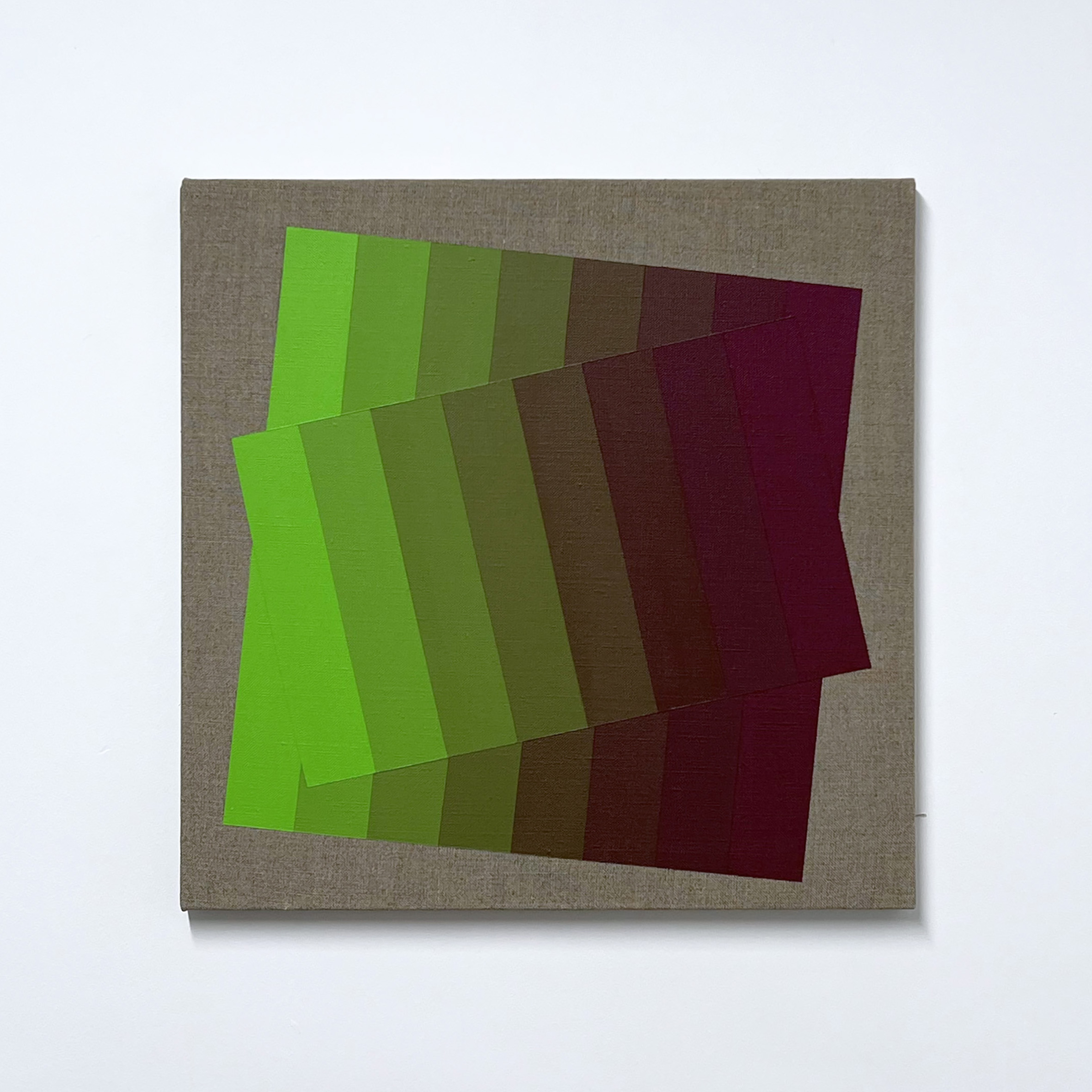 Machbands (chroma) LXVIII, 40cm x 40cm, acrylic on linen