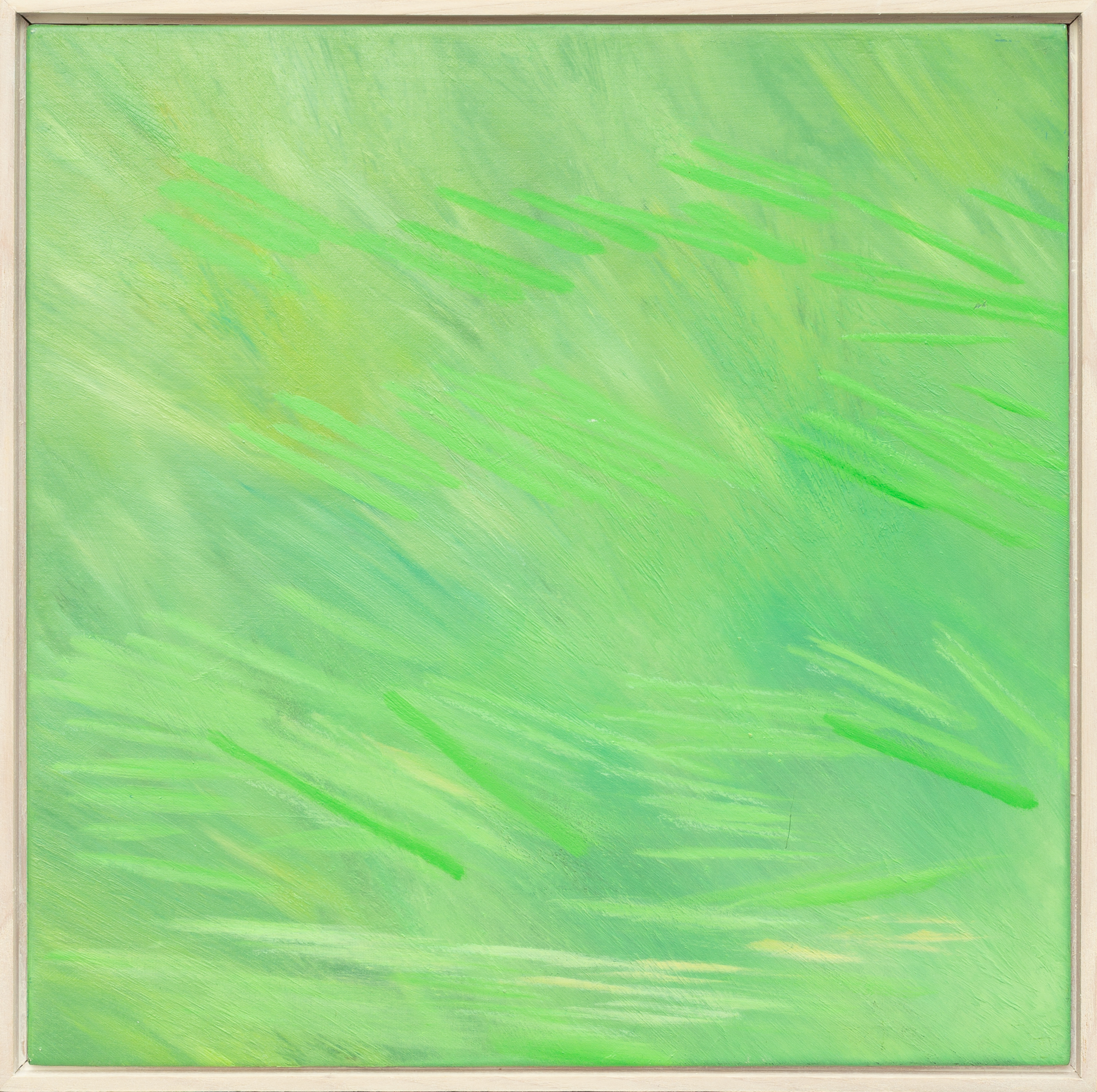 〈초록 불던 날_02〉, Oil on linen, 33x33cm, 2023, 개인소장