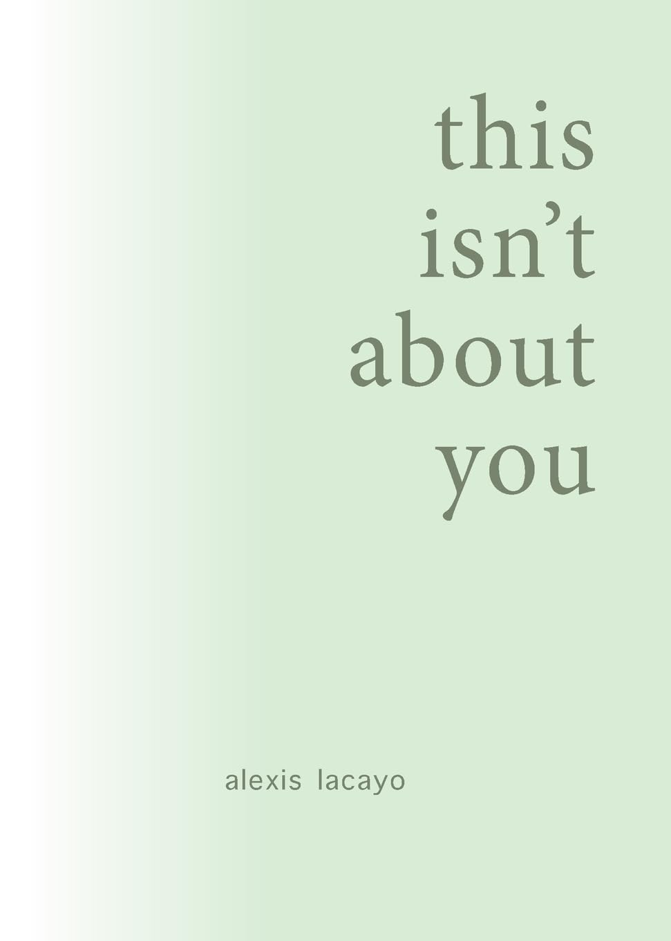 this isn't about you by alexis lacayo