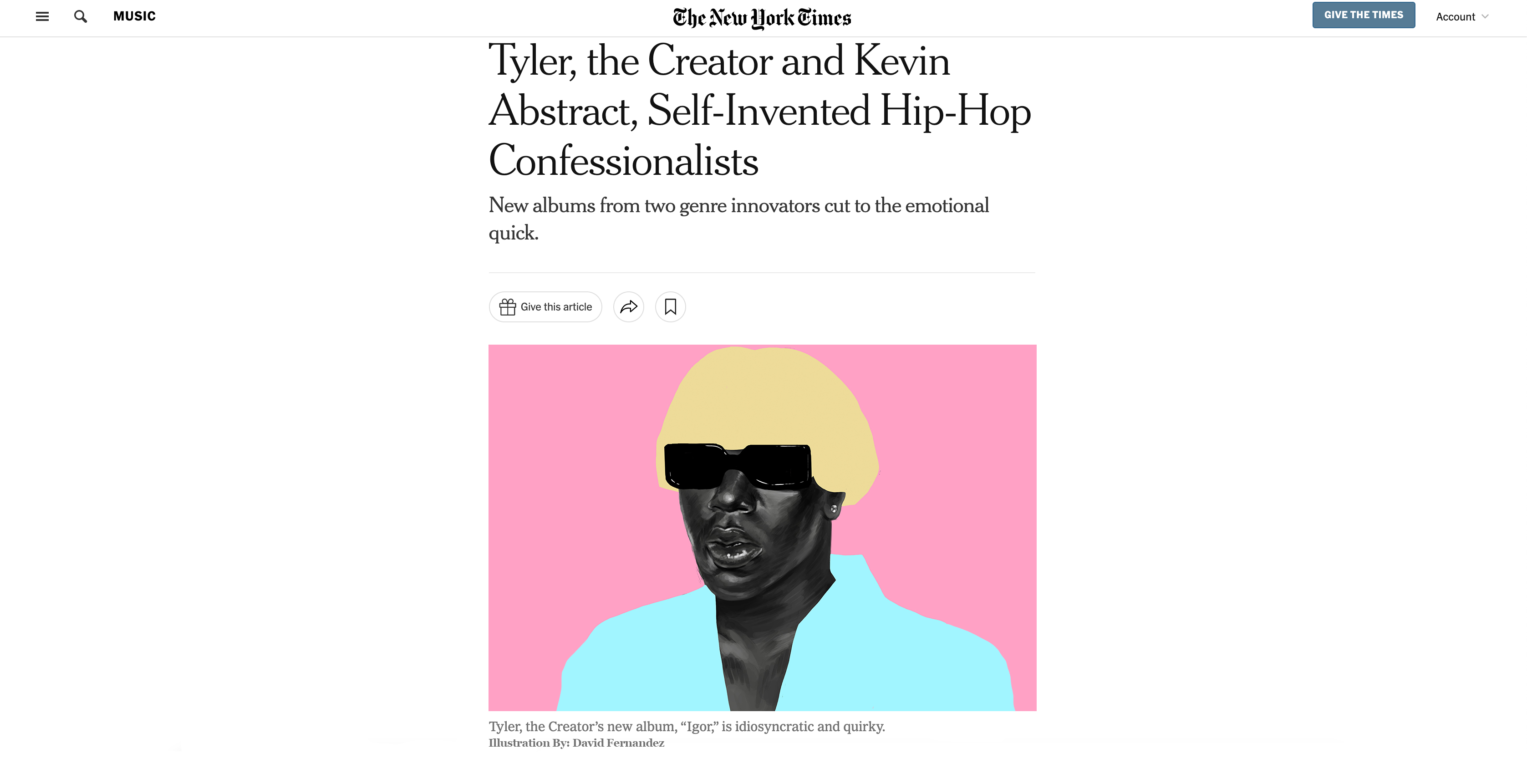 Tyler, the Creator and Kevin Abstract, Self-Invented Hip-Hop  Confessionalists - The New York Times