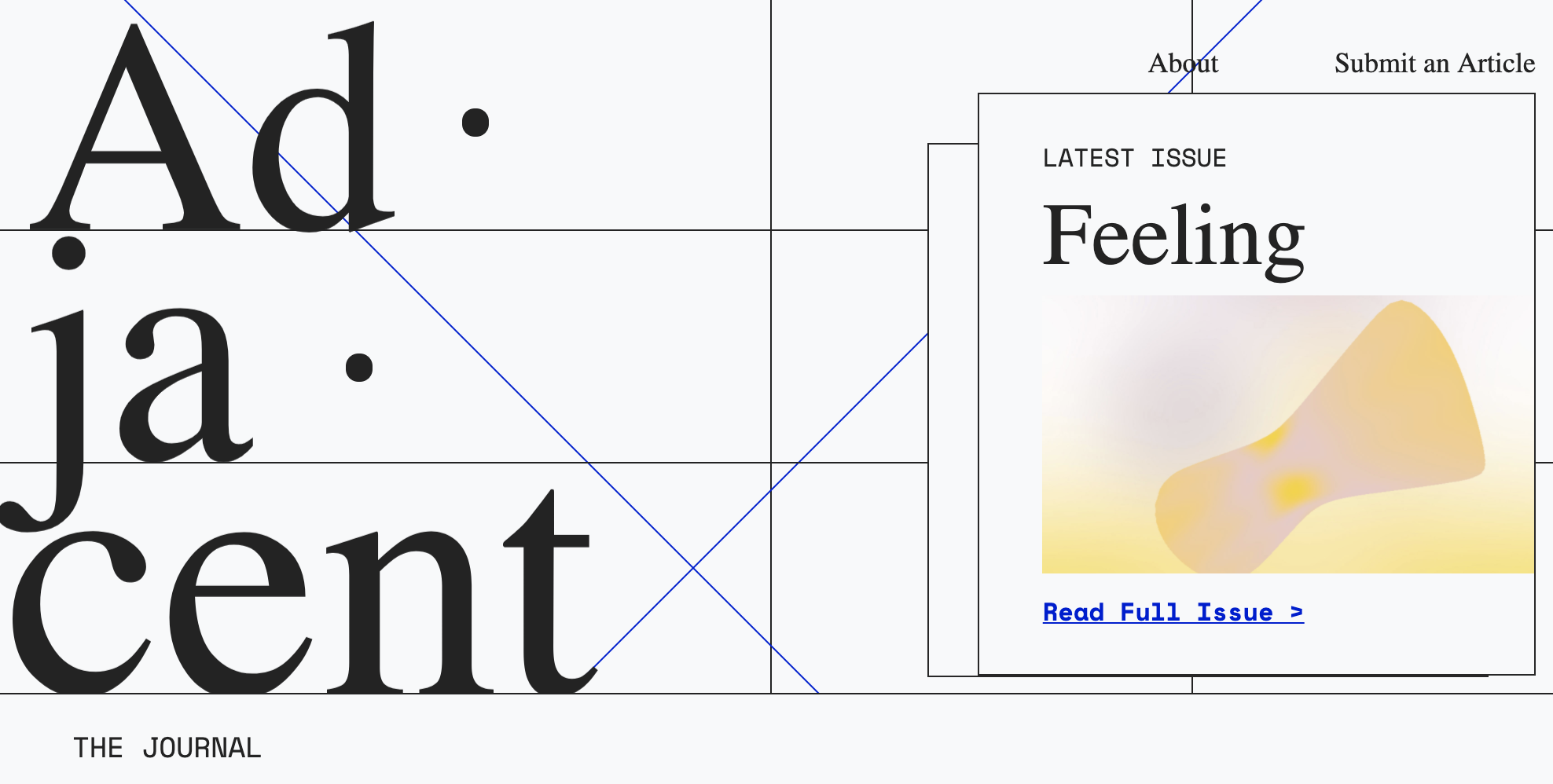 ADJACENT: ITP@NYU's online journal of emerging media (current Managing Editor)