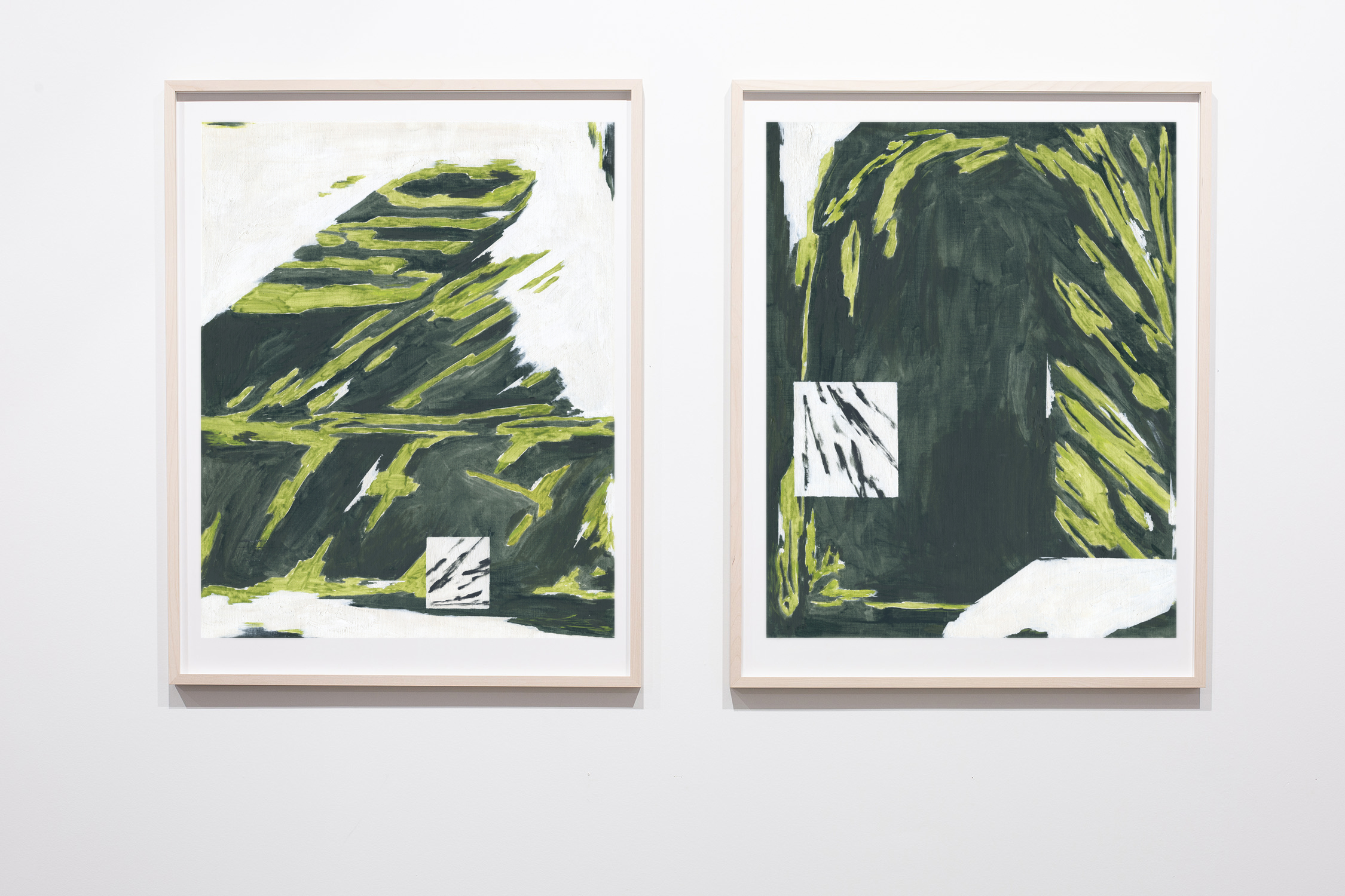 Farrago I and Farrago II, oil on paper, 40x50cm, 2024