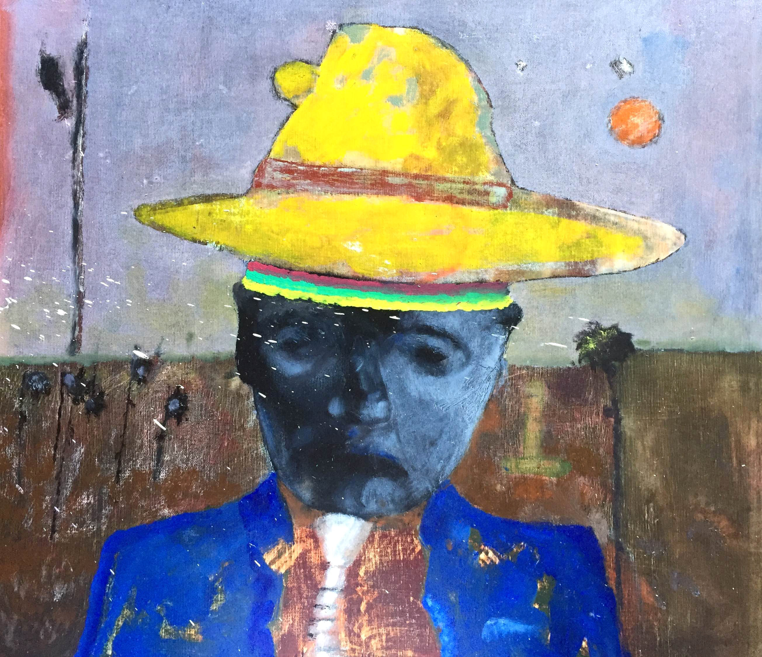  ‘Field Work’, oil on panel, 32x36.5cm, 2016