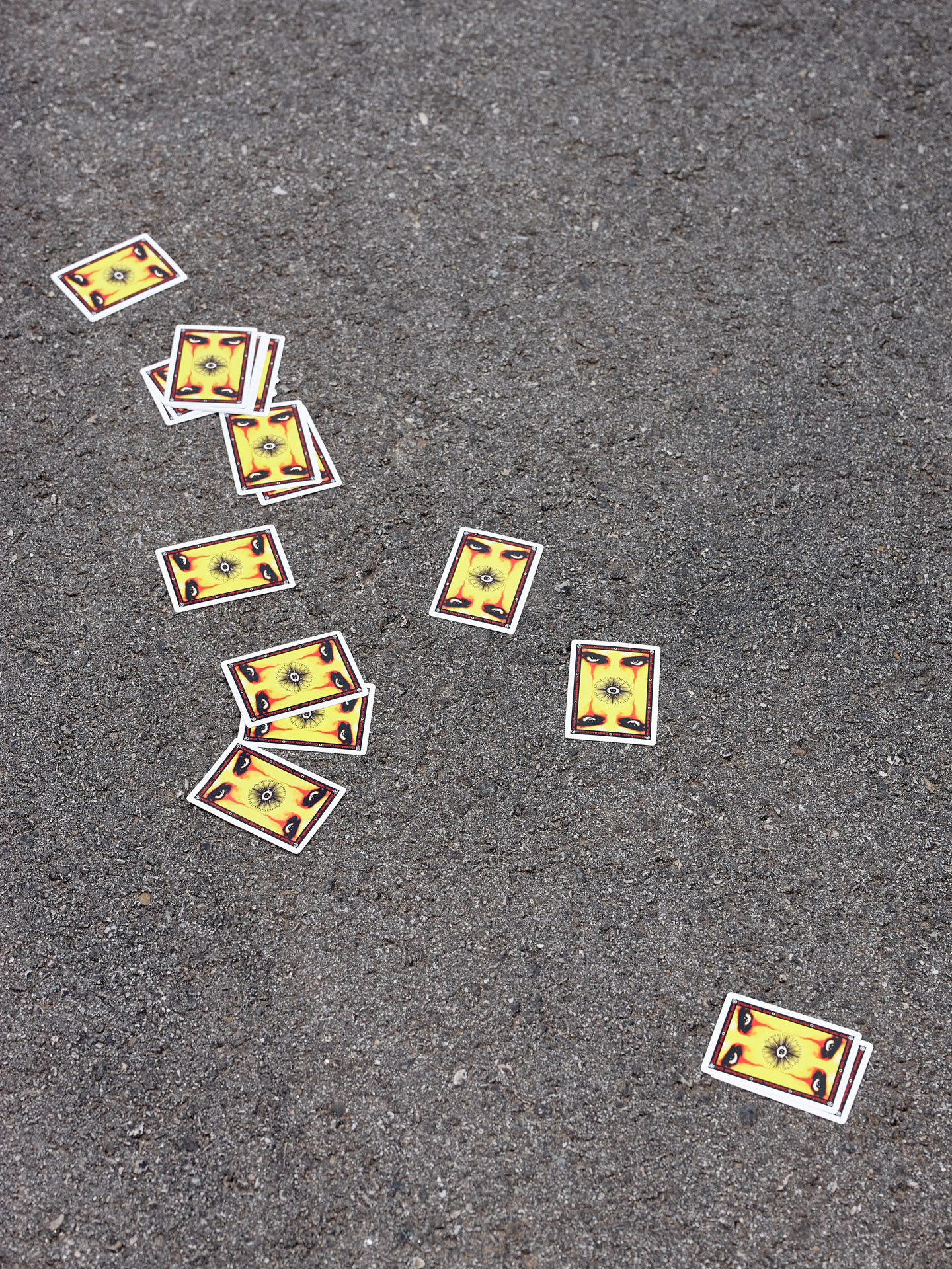 Cards, Exposition Corridor Bike Path, Santa Monica, January 2022.