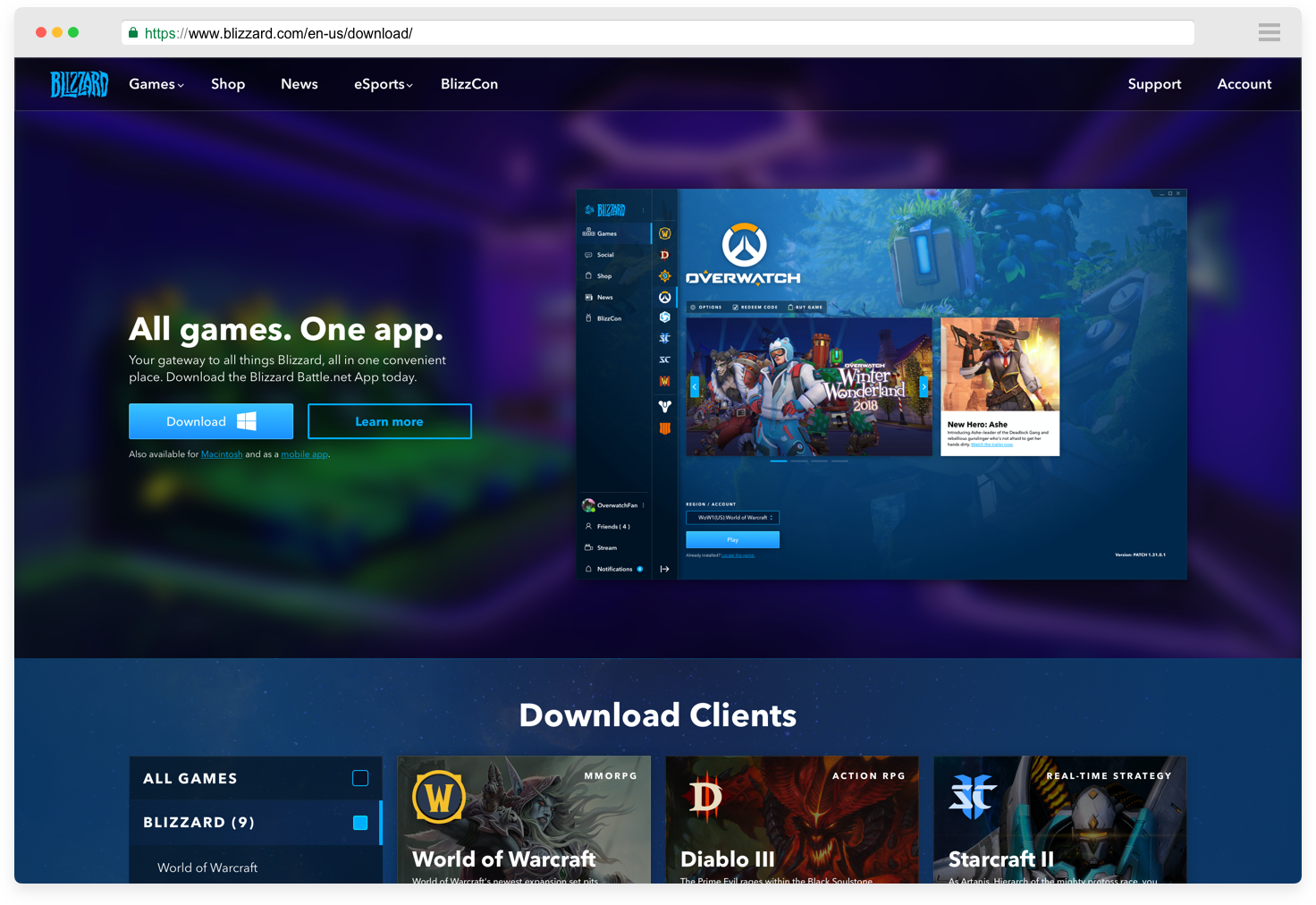 Blizzard Download Page - Rattanak Chap - Visual Wizard