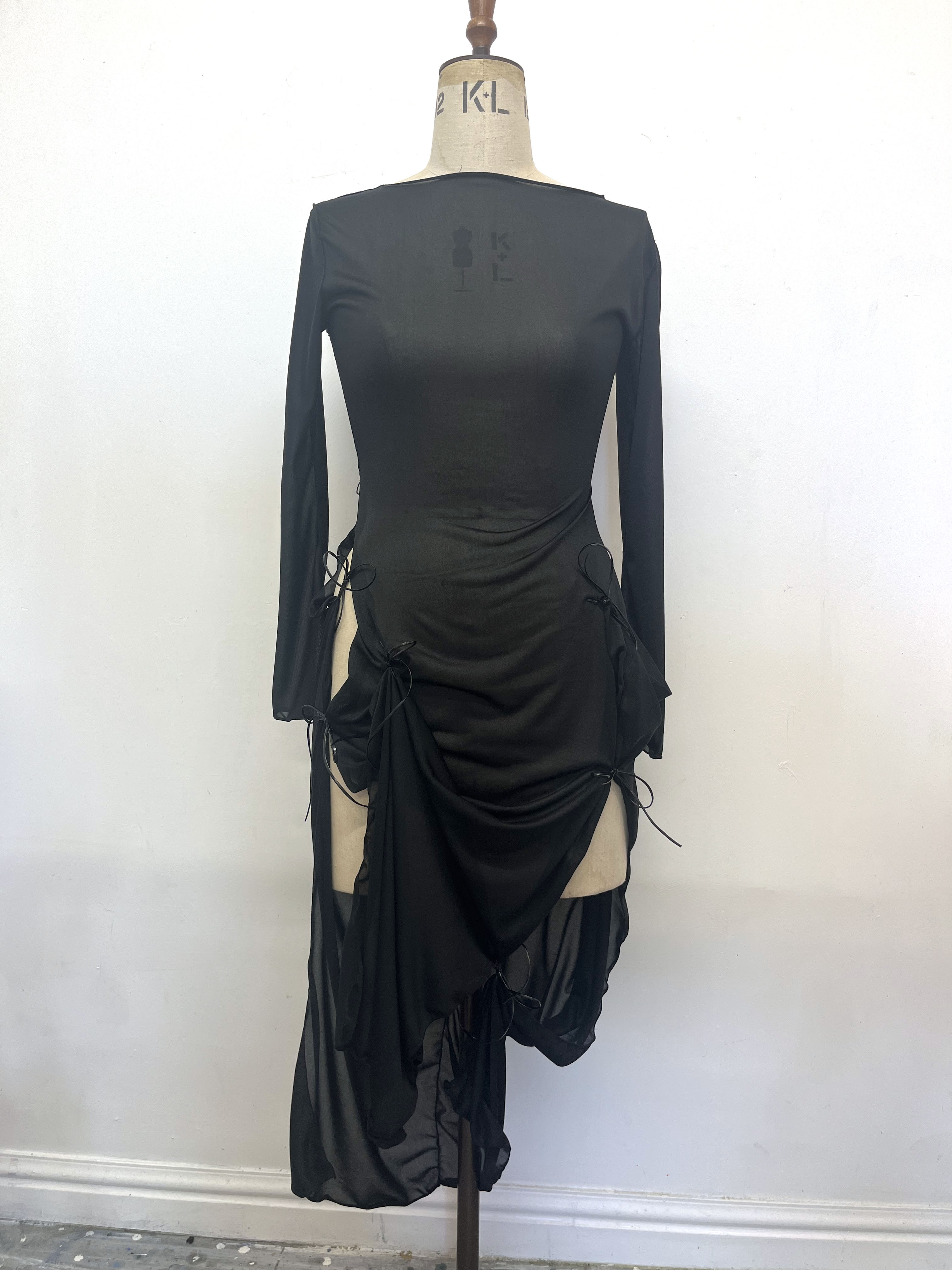 売れ筋新商品 deres ワンピース draping 9th dress noir size1 レディース