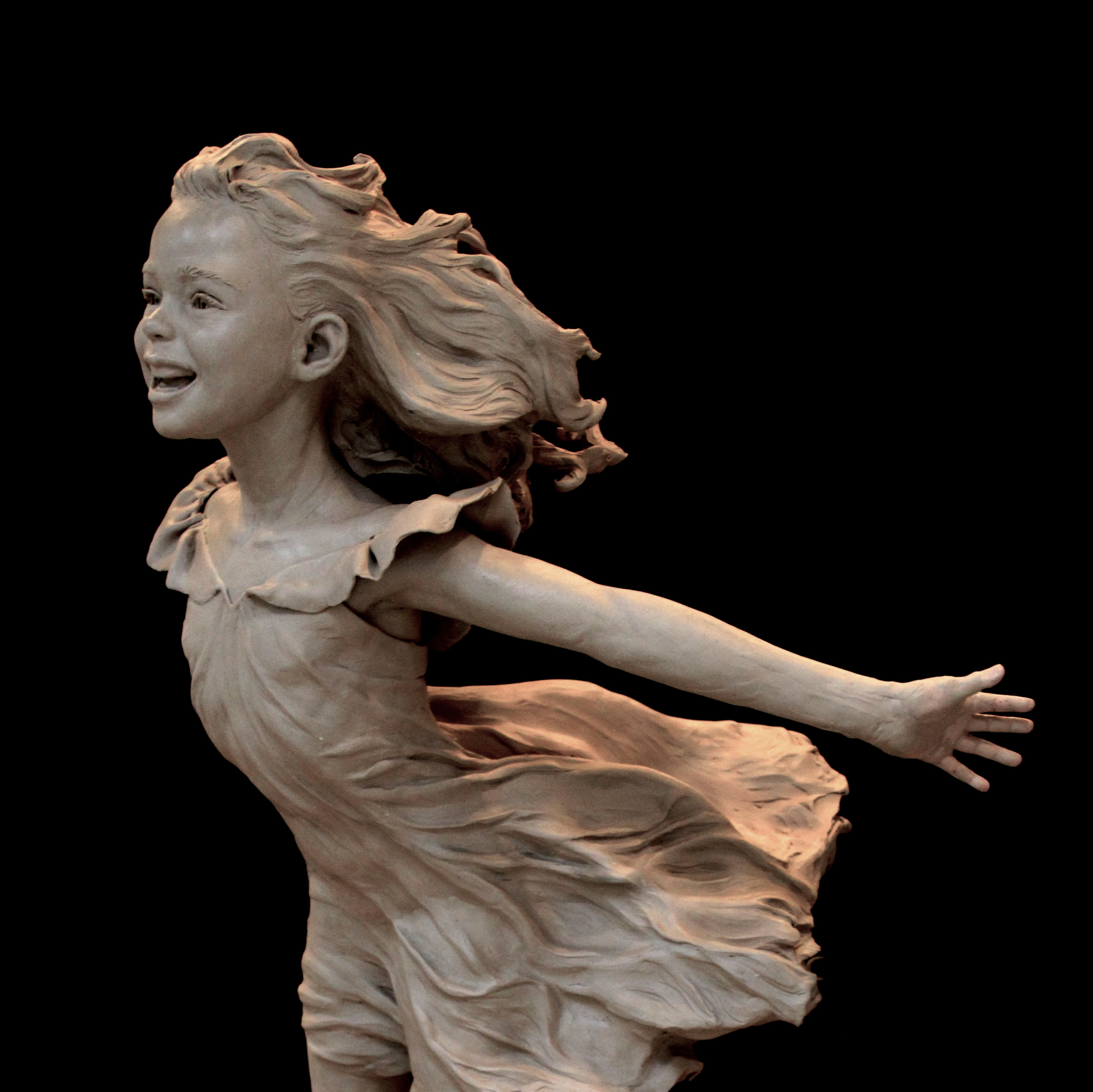 Todays Glory In Clay New Works Close Left Frontal View by Angela Mia