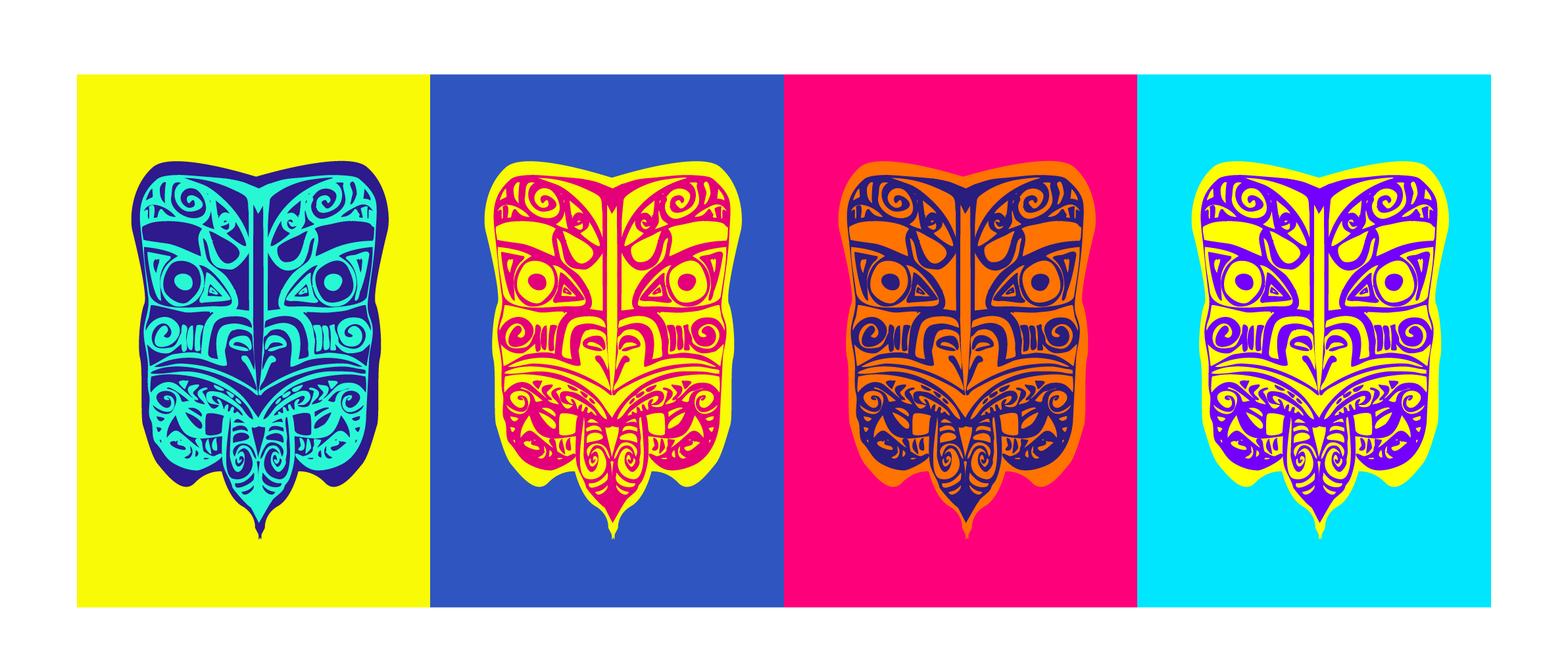 Tikki Pop Extravaganza - Mix Media