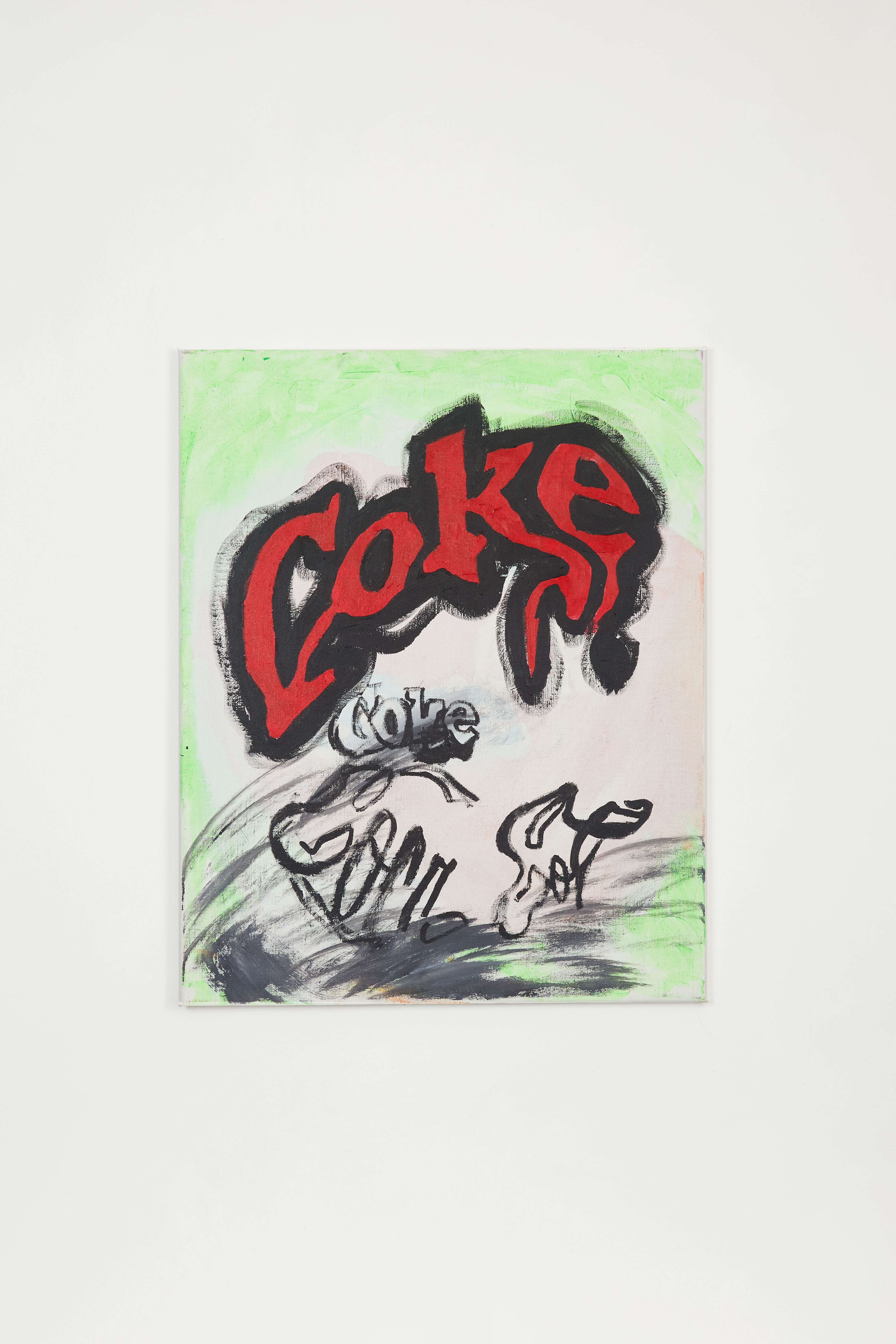 Untitled (Coca Cola #15), 2018, Acrylic on linen, 30 x 24 in.